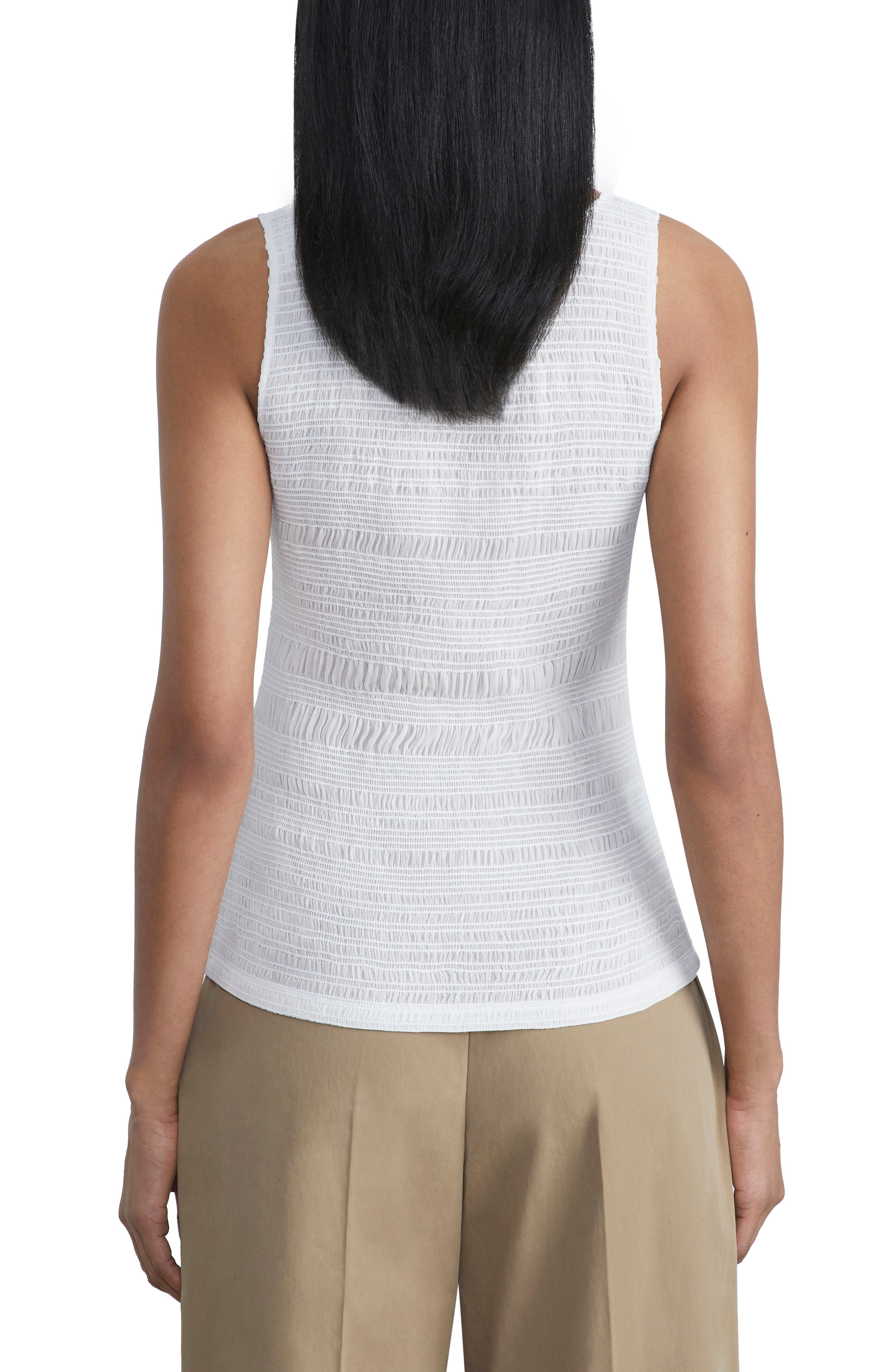 Smocked Satin Tank - image 2