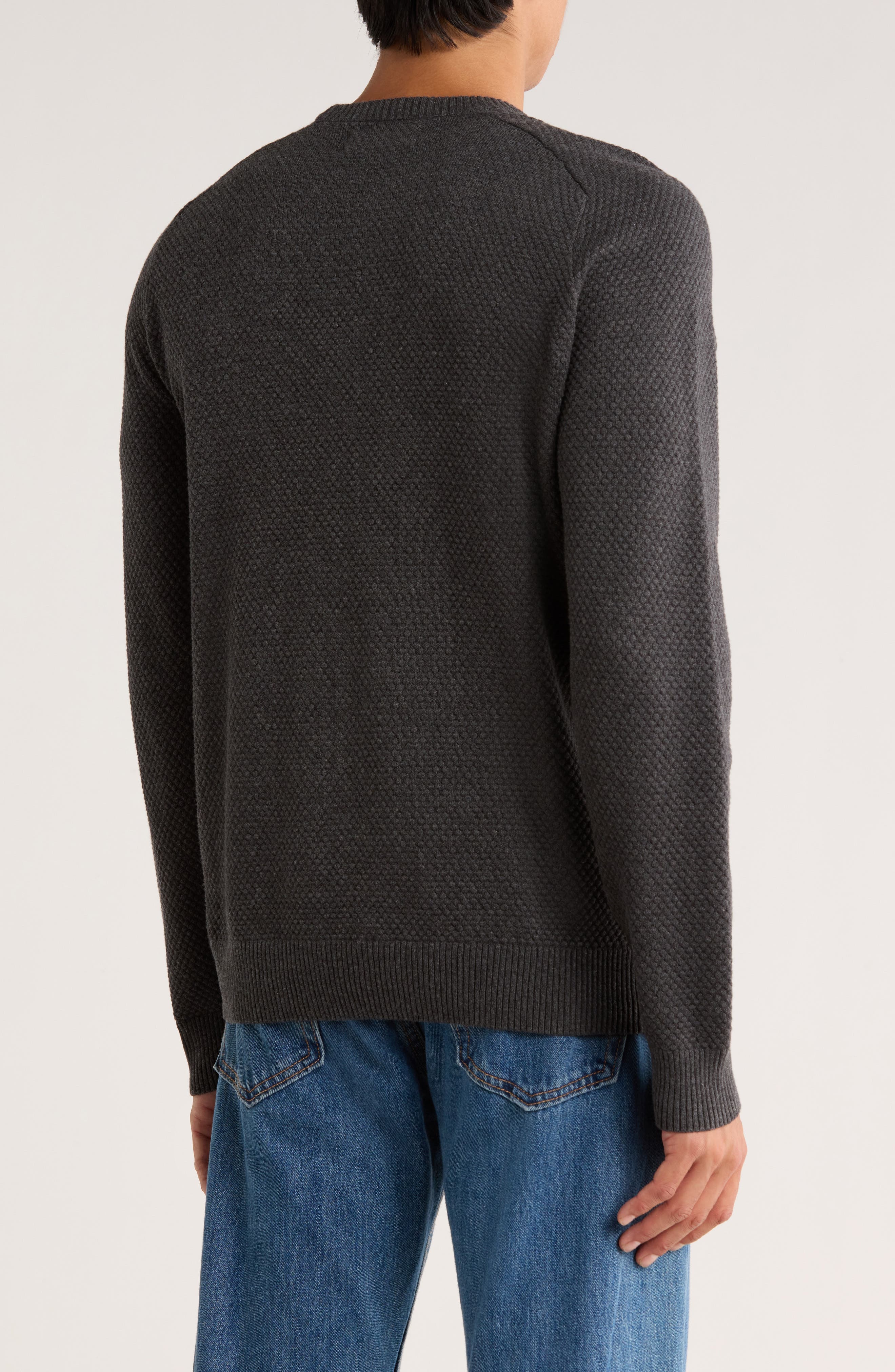 Bubble Stitch Crewneck Sweater - image 4