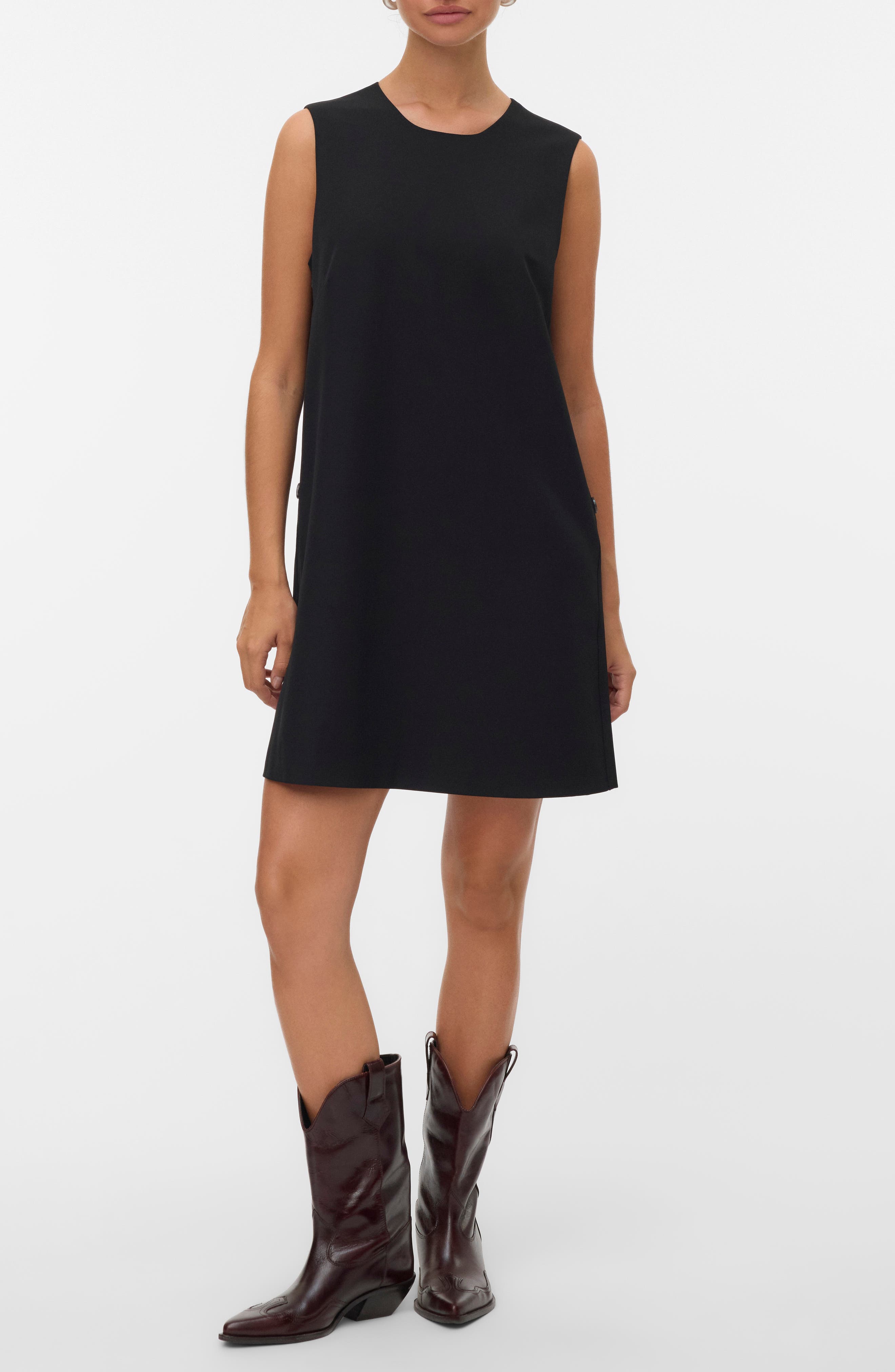 Fany Sleeveless Trapeze Minidress - image 1
