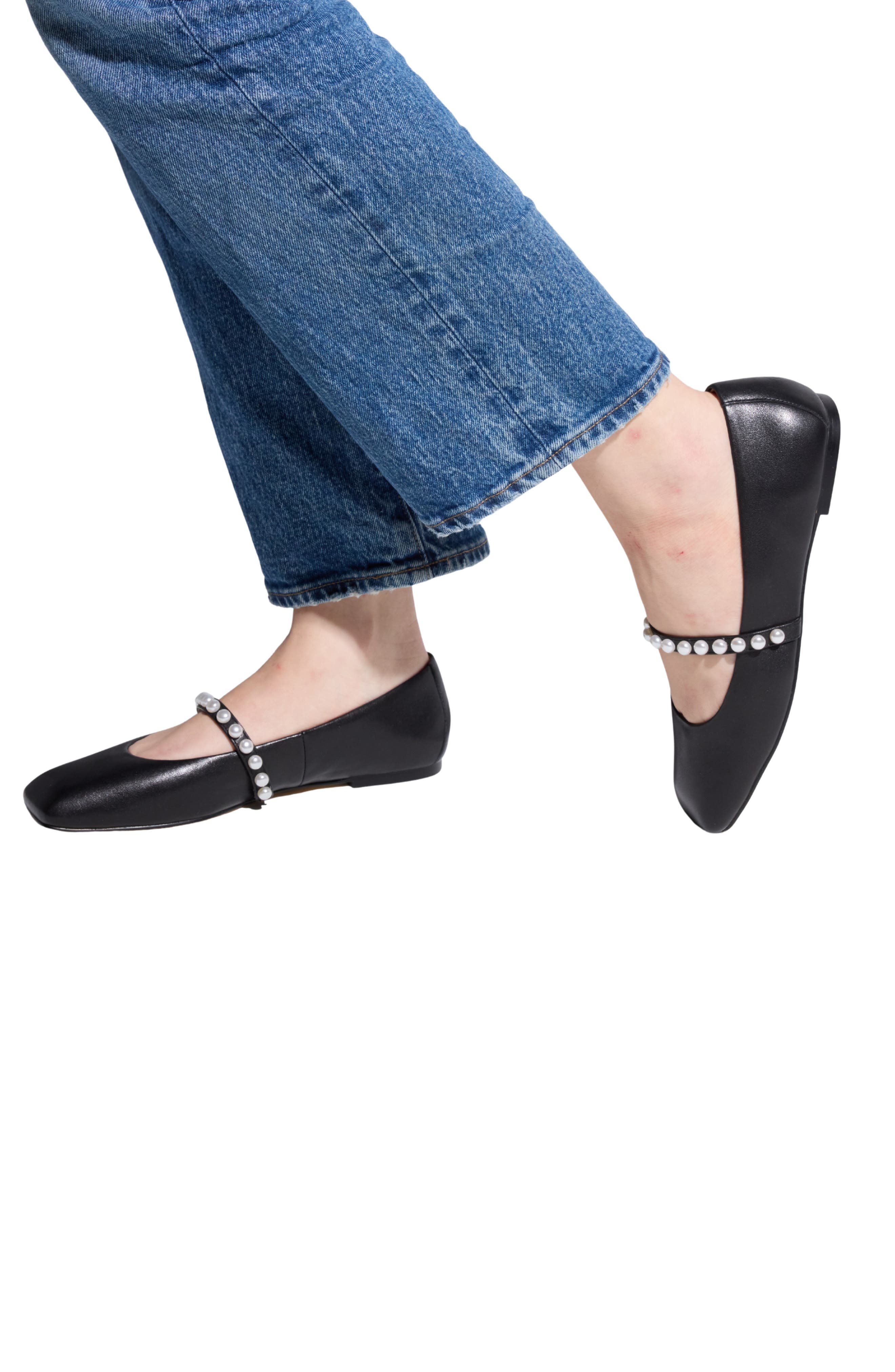 Cara Faux Pearl Mary Jane Flat - image 2