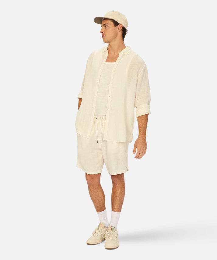 The Tennyson Linen Blend Long Sleeve Shirt - image 2