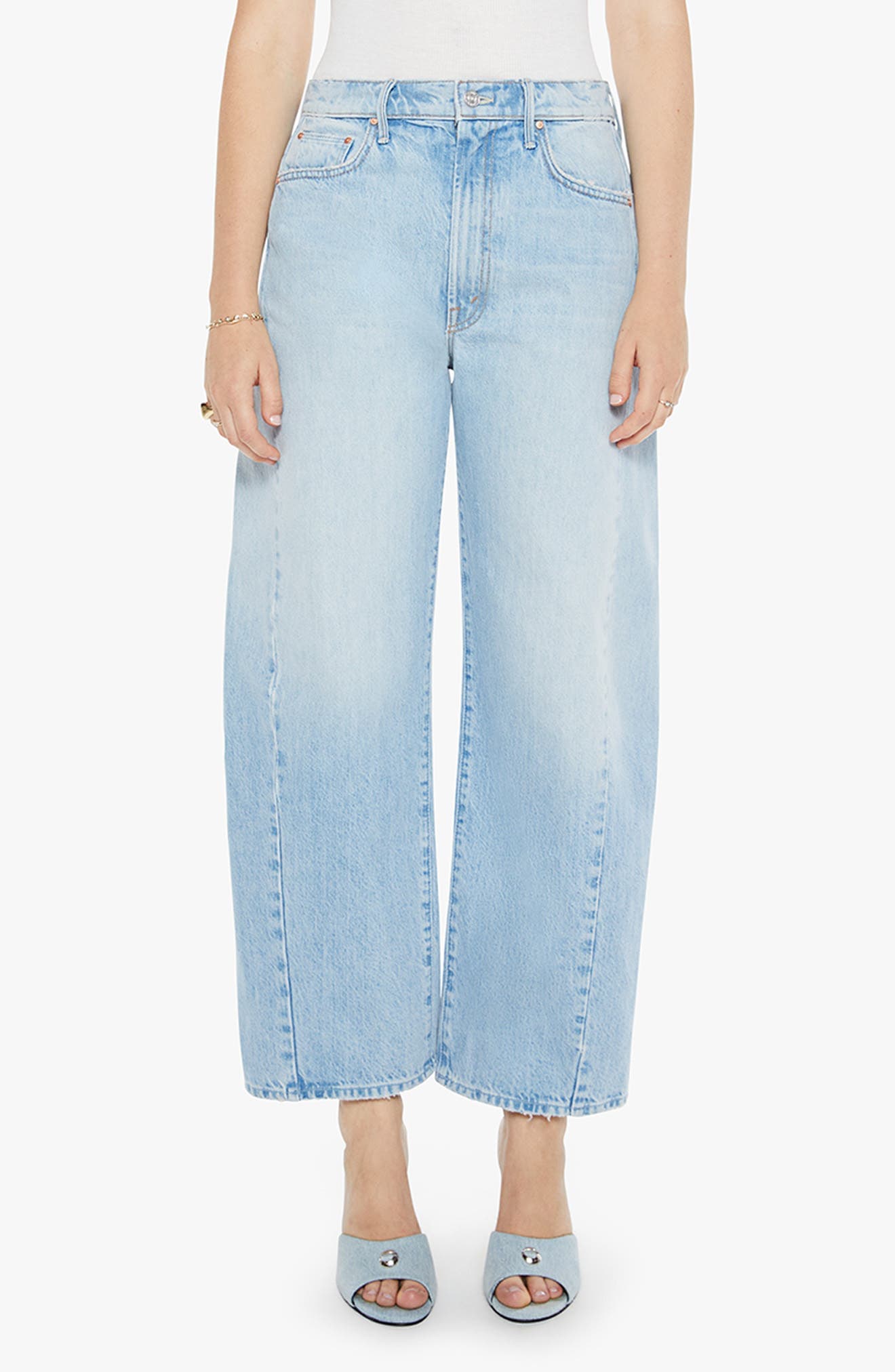 The Full Pipe Flood High Waist Barrel Leg Jeans - image 1