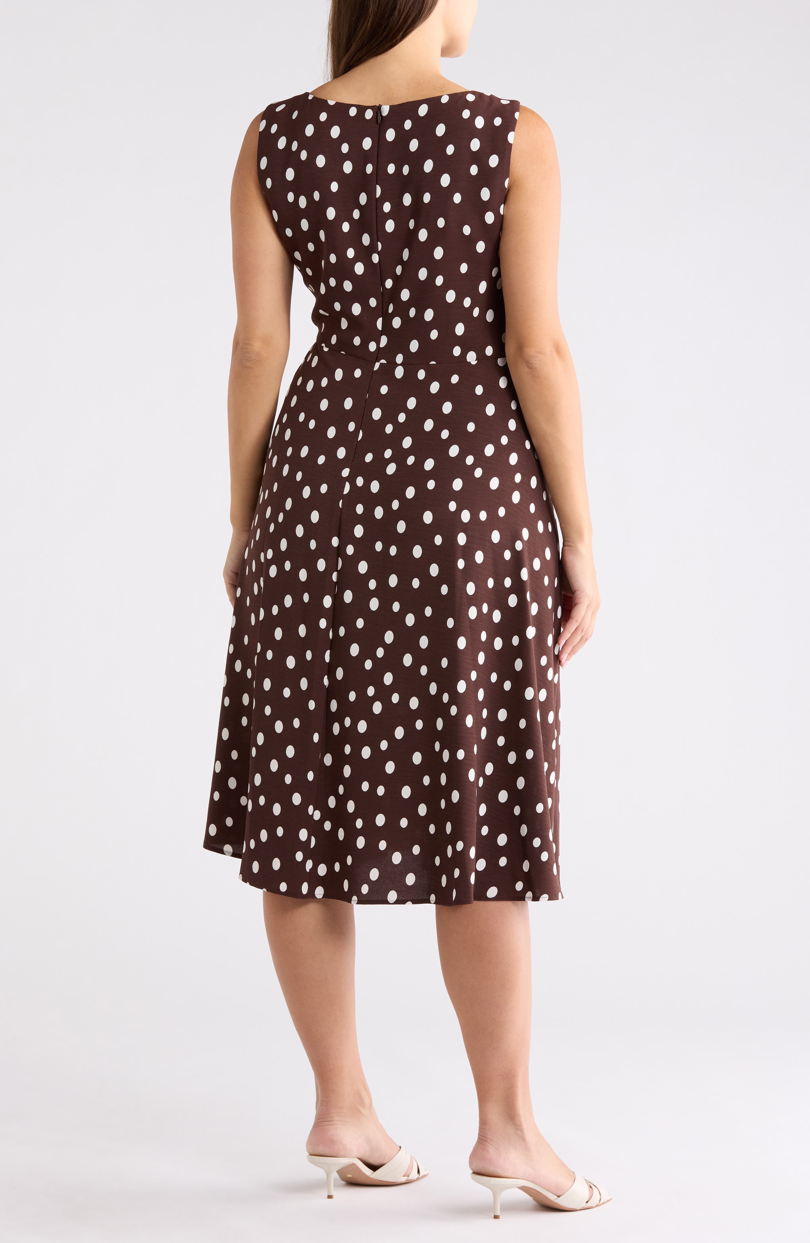 Pleated A-Line Dress - image 2