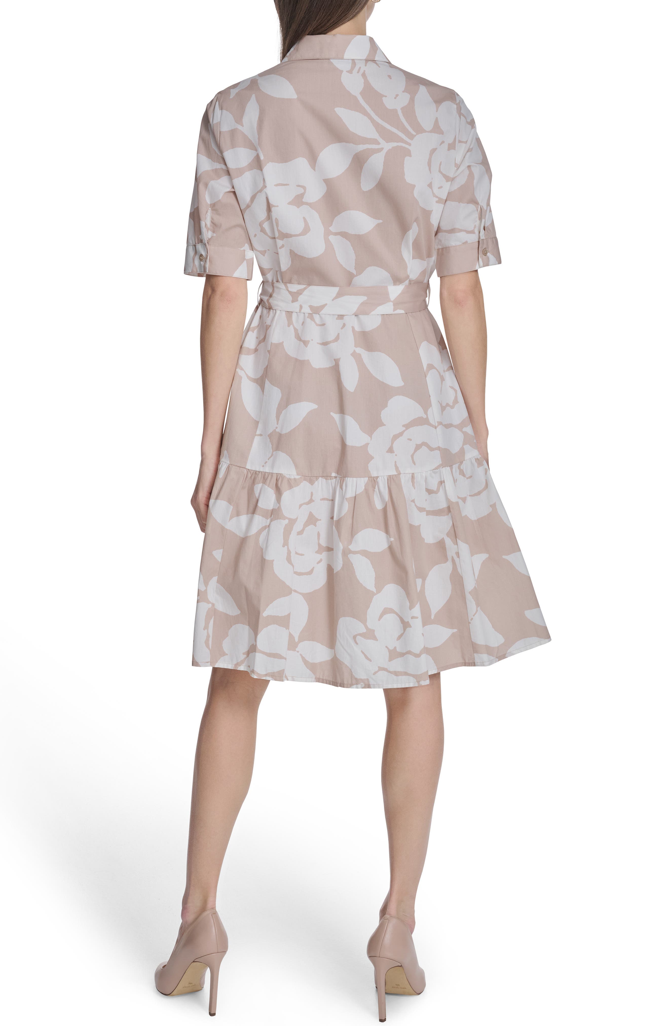 Short Sleeve Cotton Shirtdress - image 2