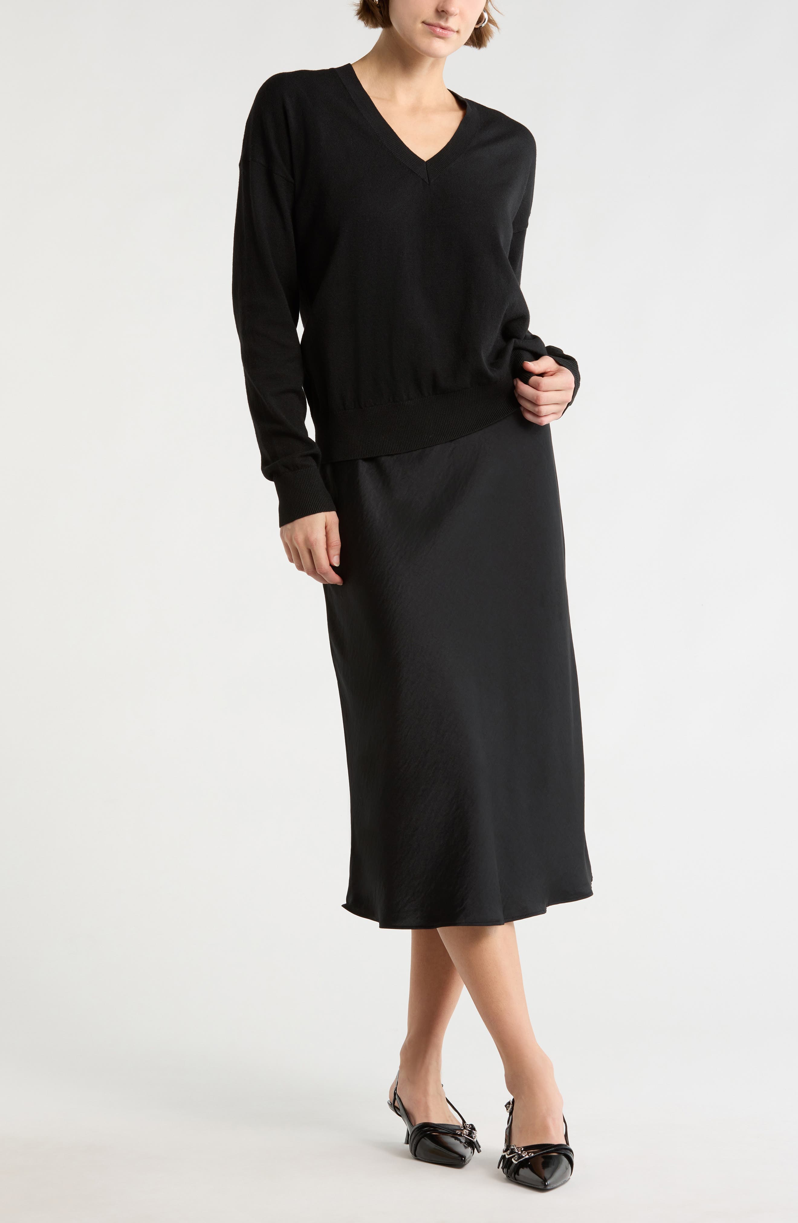 V-Neck Pullover Sweater - image 1