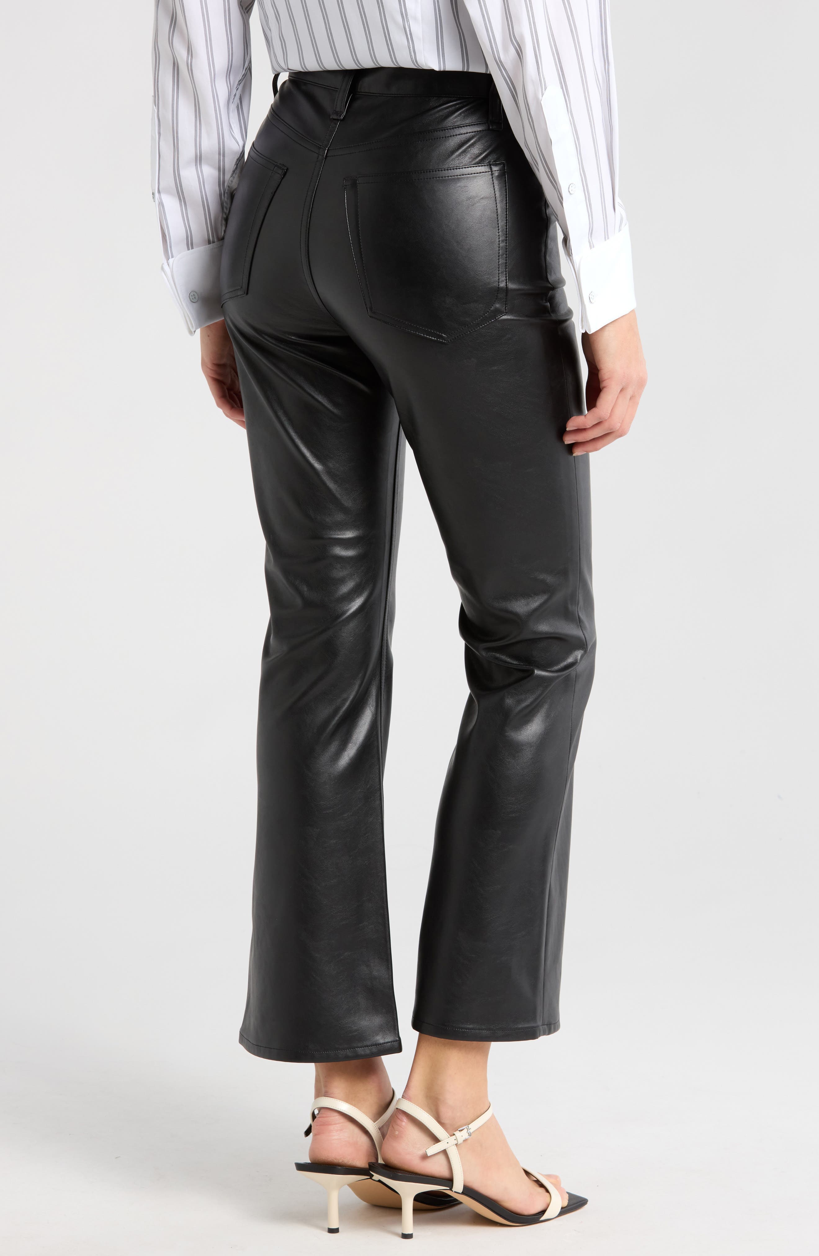 Casey Faux Leather Ankle Pants - image 2