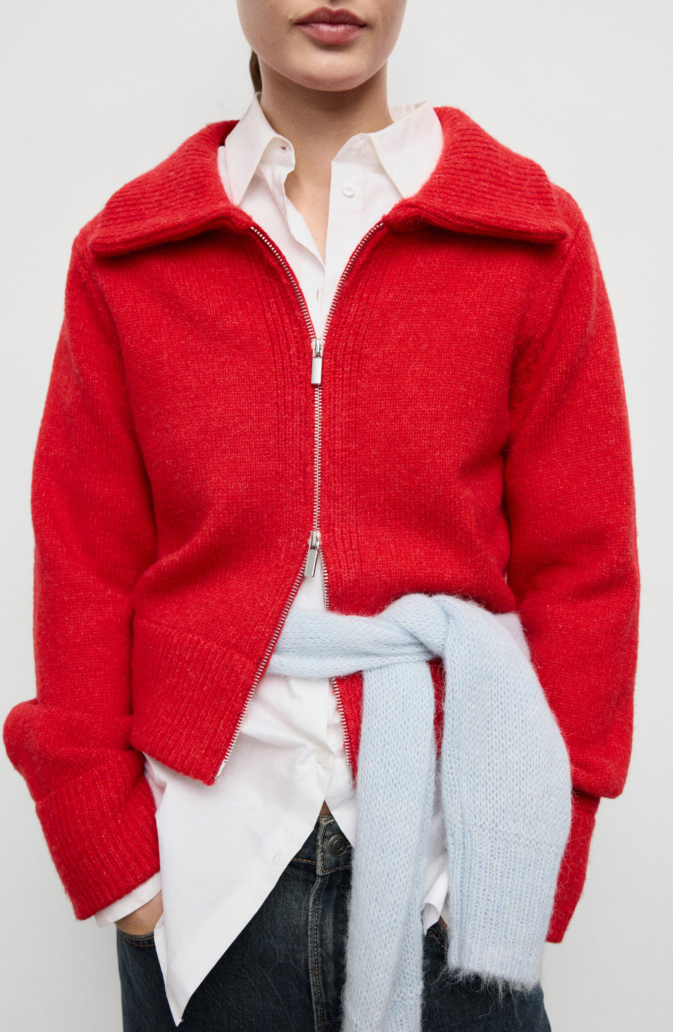 Zip-Front Cardigan - image 1