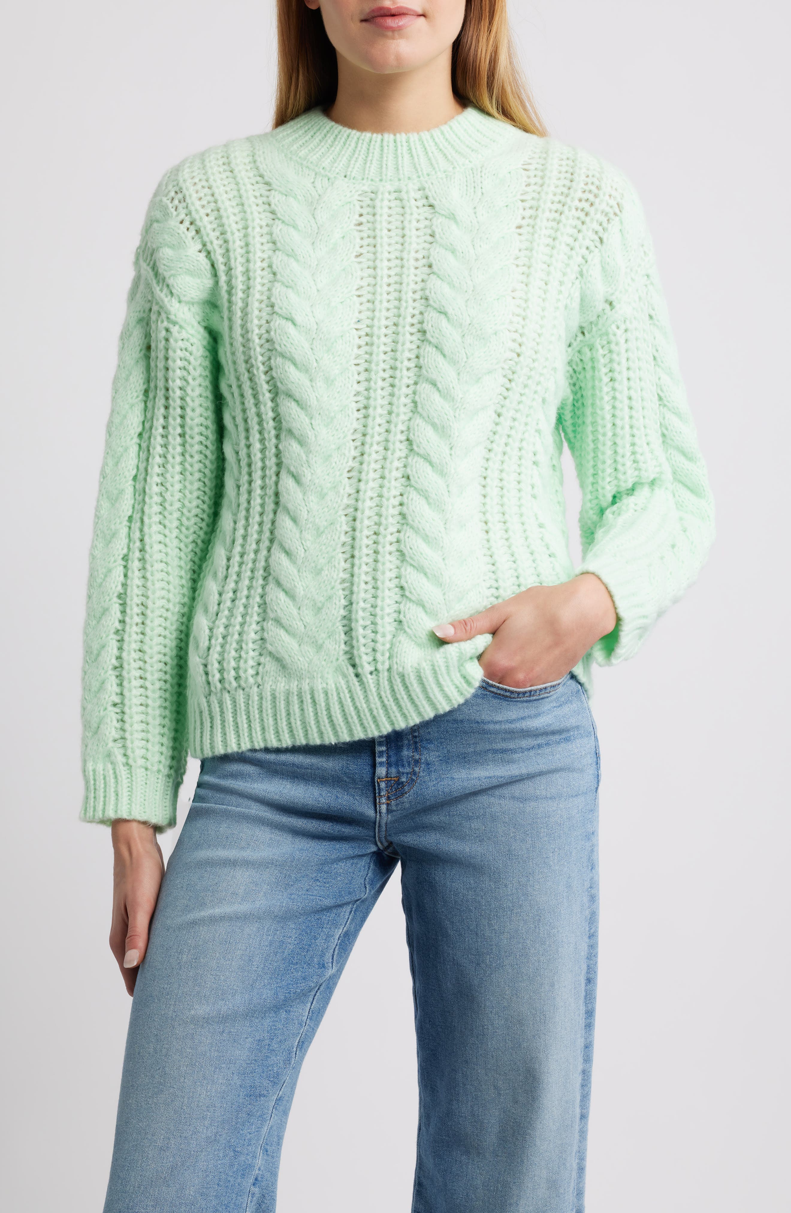 Cable Knit Sweater - image 3
