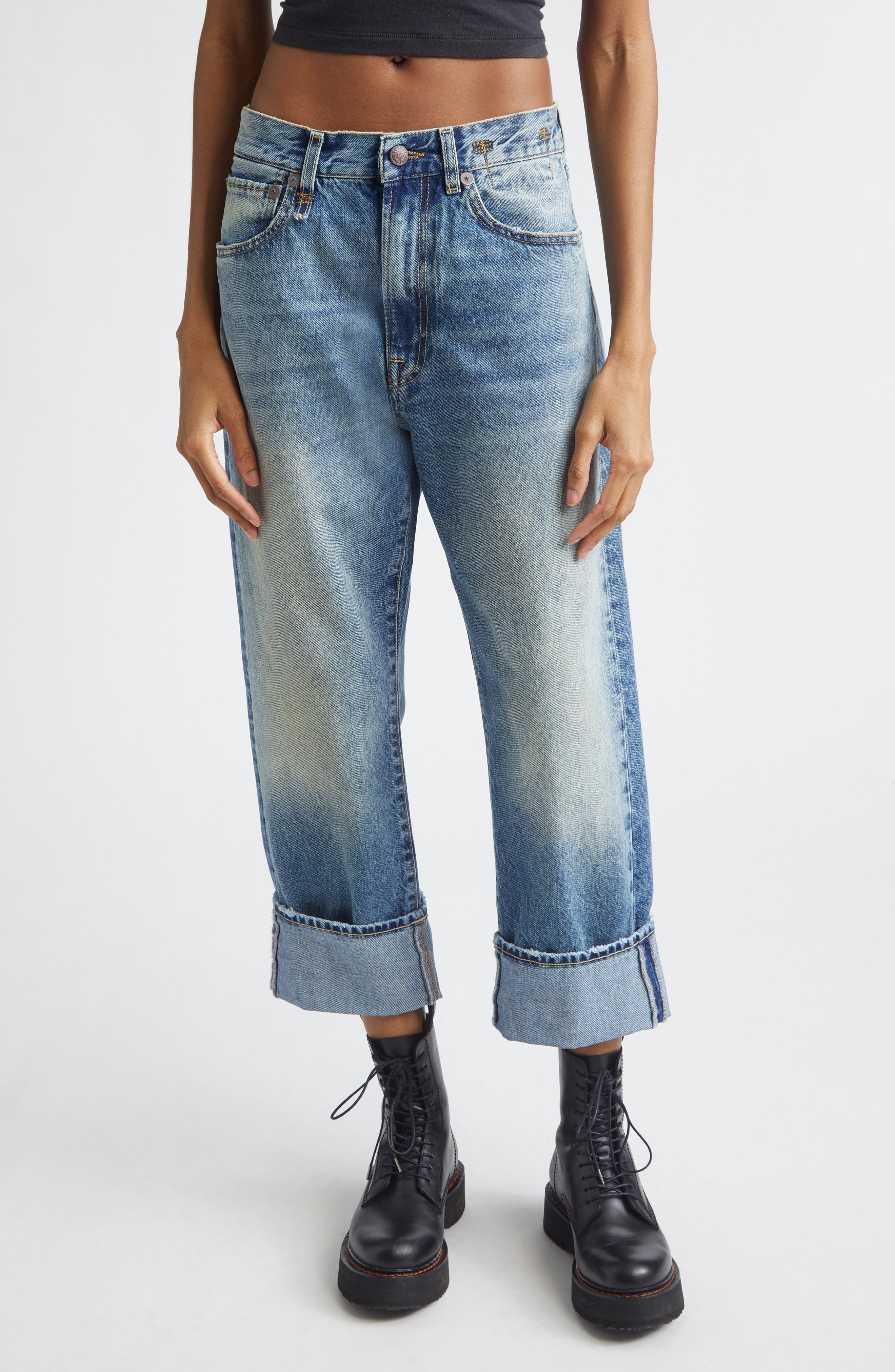 Cuffed X-Boyfriend Jeans - image 1