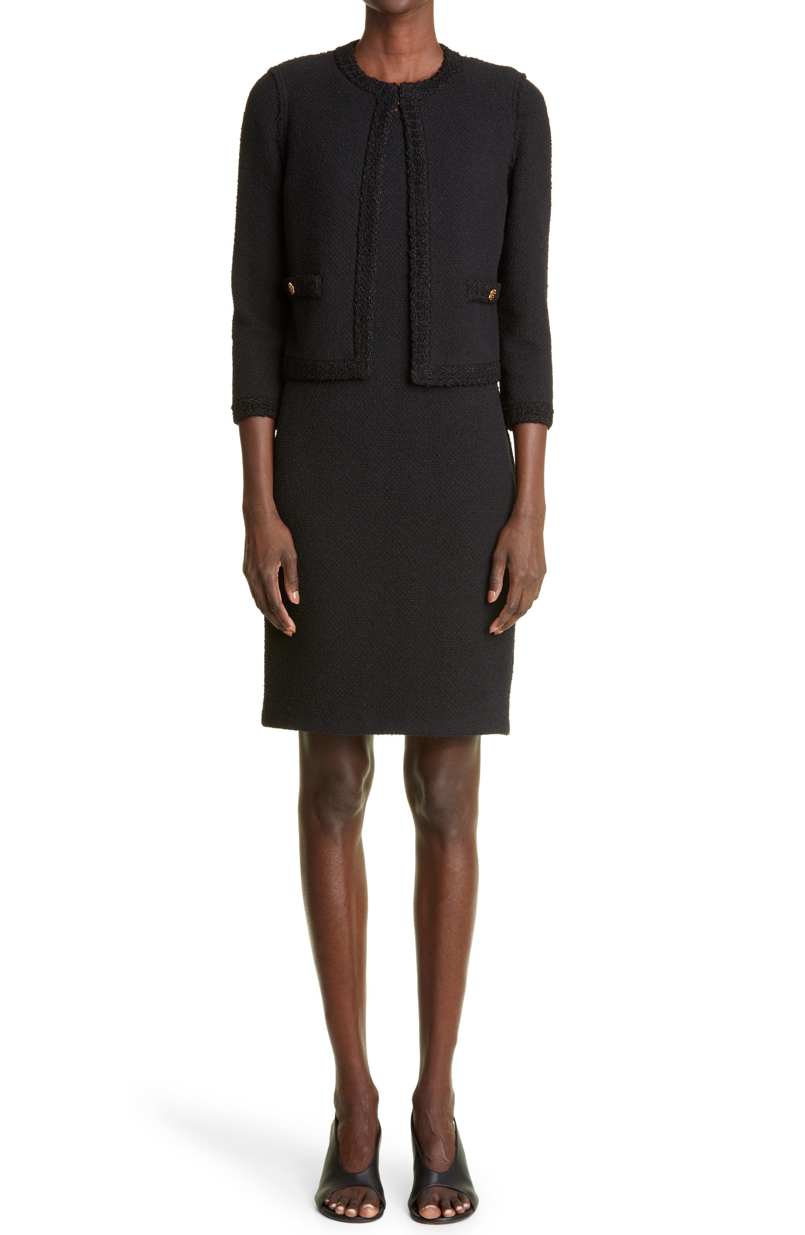 Boucle Knit Dress - image 2