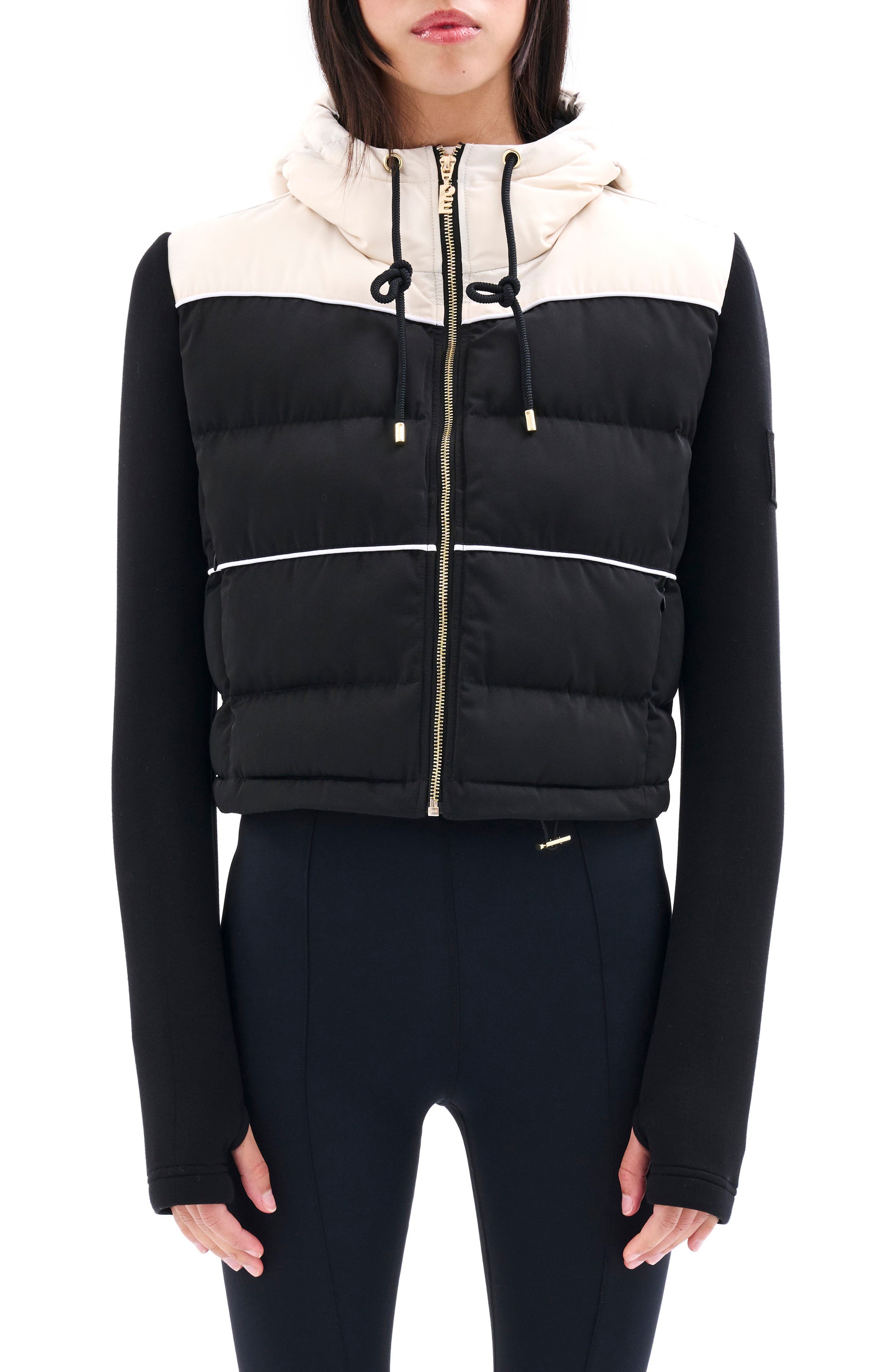 Parallel Mixed Media Puffer Jacket - image 1