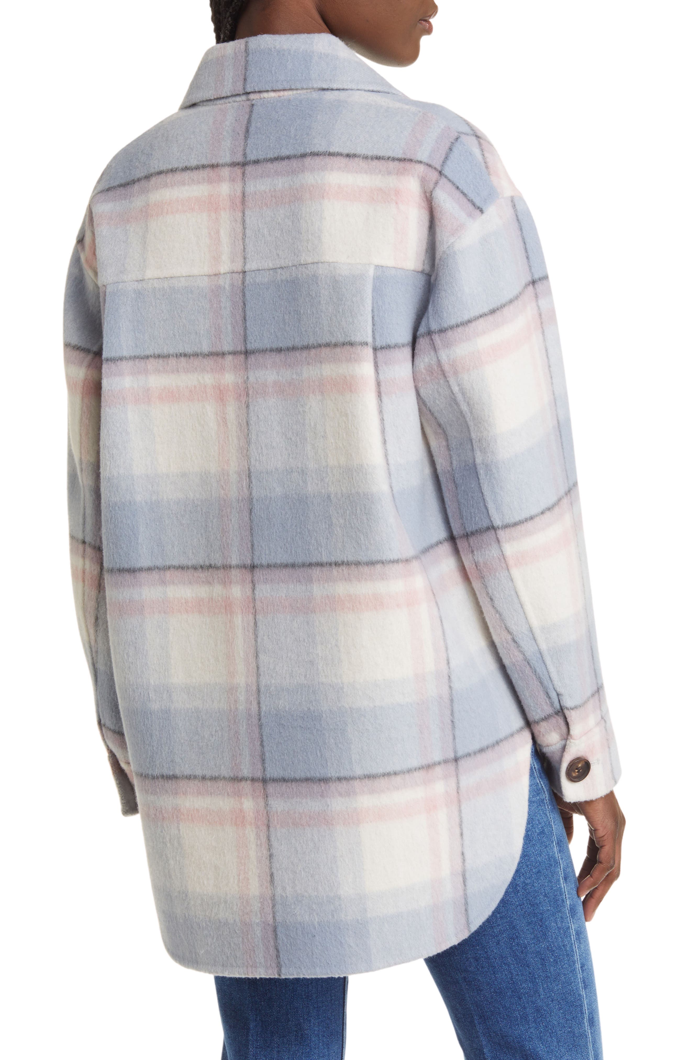 Connie Plaid Wool Blend Shirt Jacket - image 2
