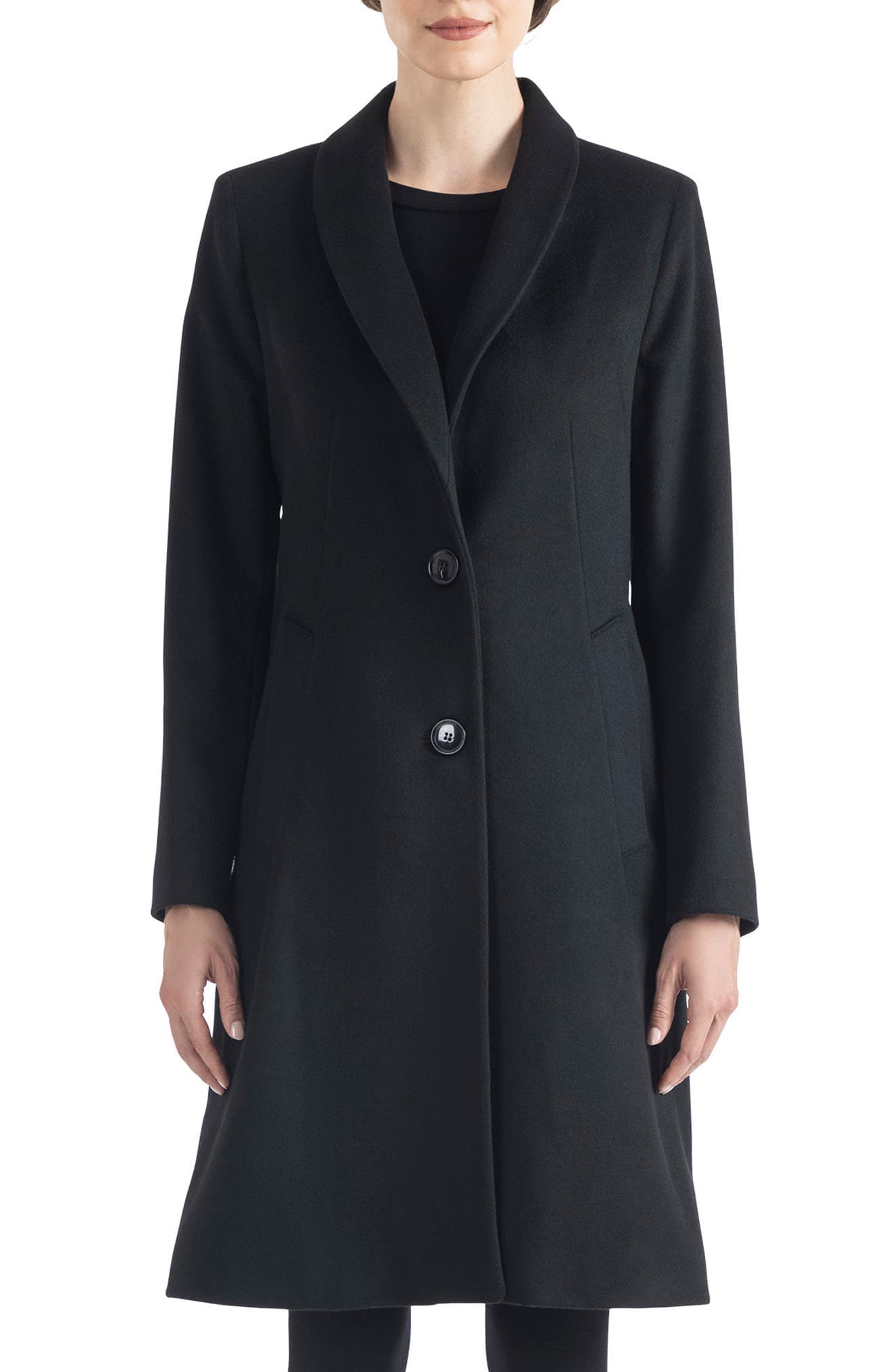 Shawl Collar Wool Coat - image 1