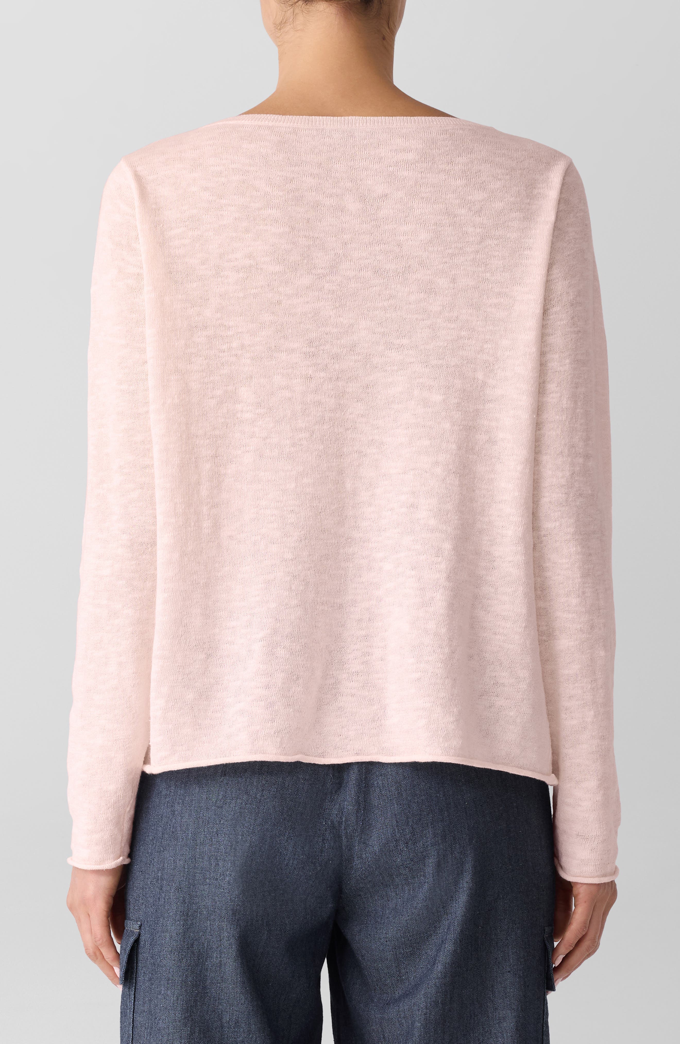 Boat Neck Organic Linen & Cotton Sweater - image 5