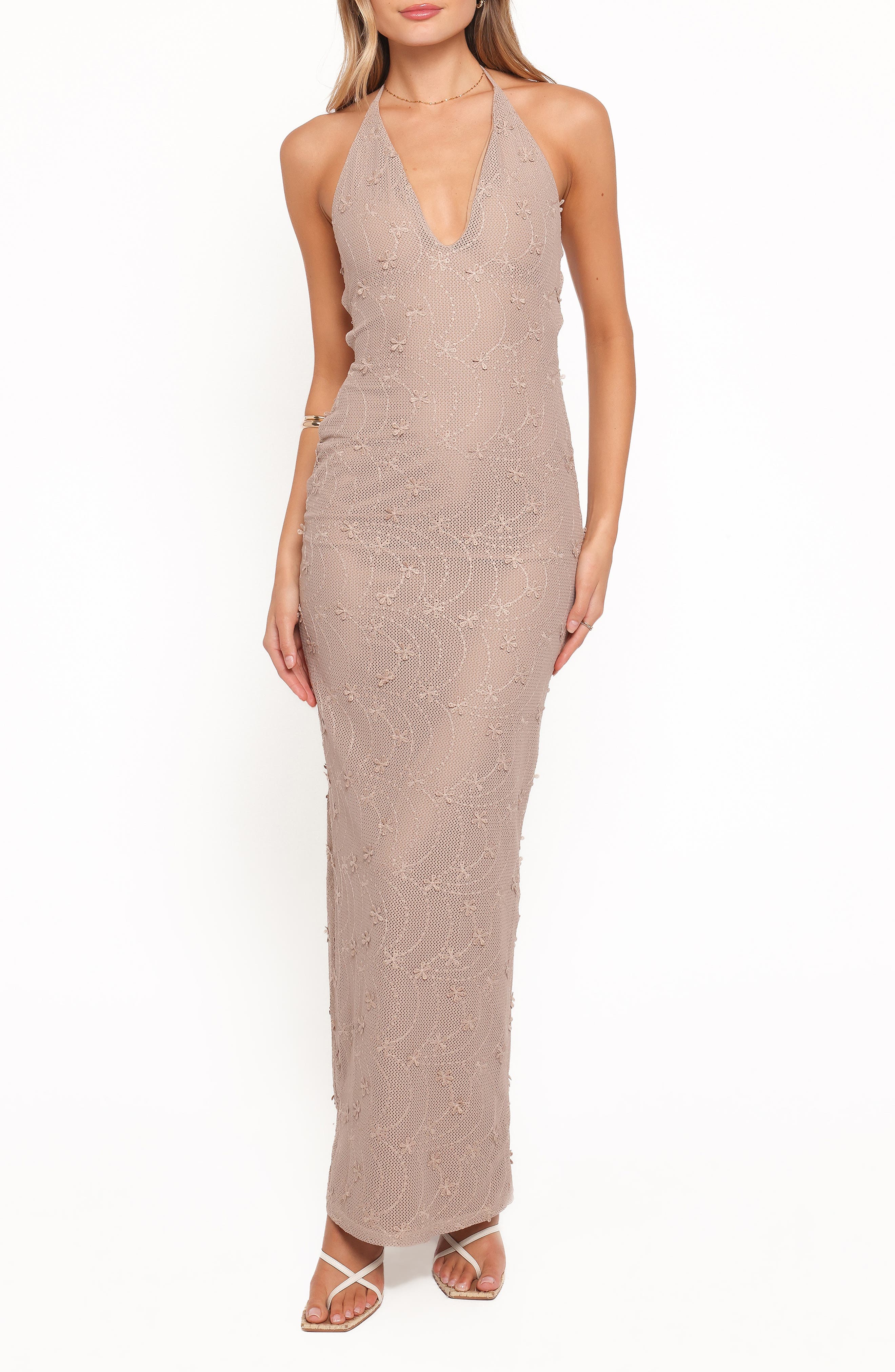 Riley Floral Halter Maxi Dress - image 1