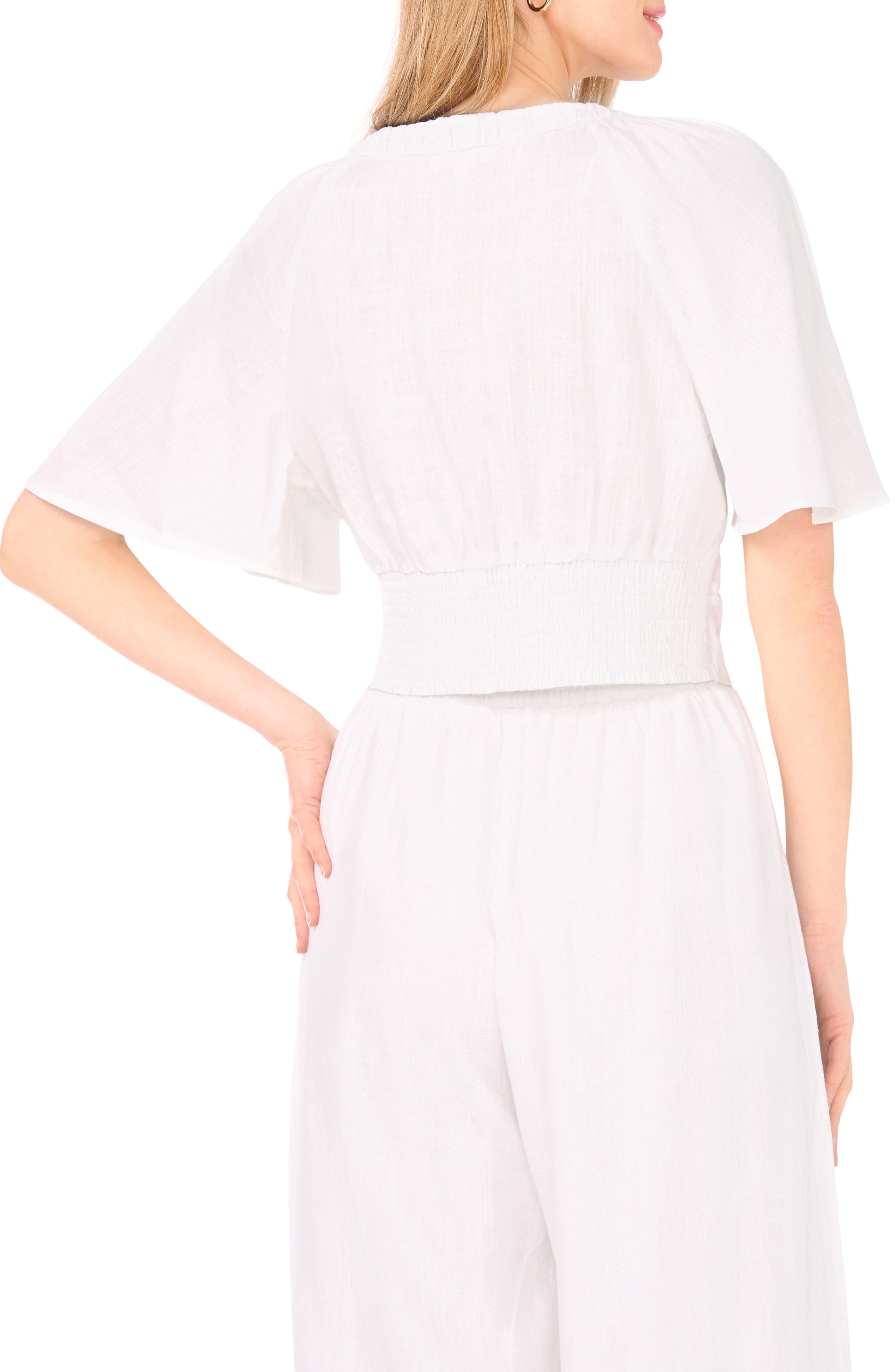 Ruched V-Neck Top - image 4