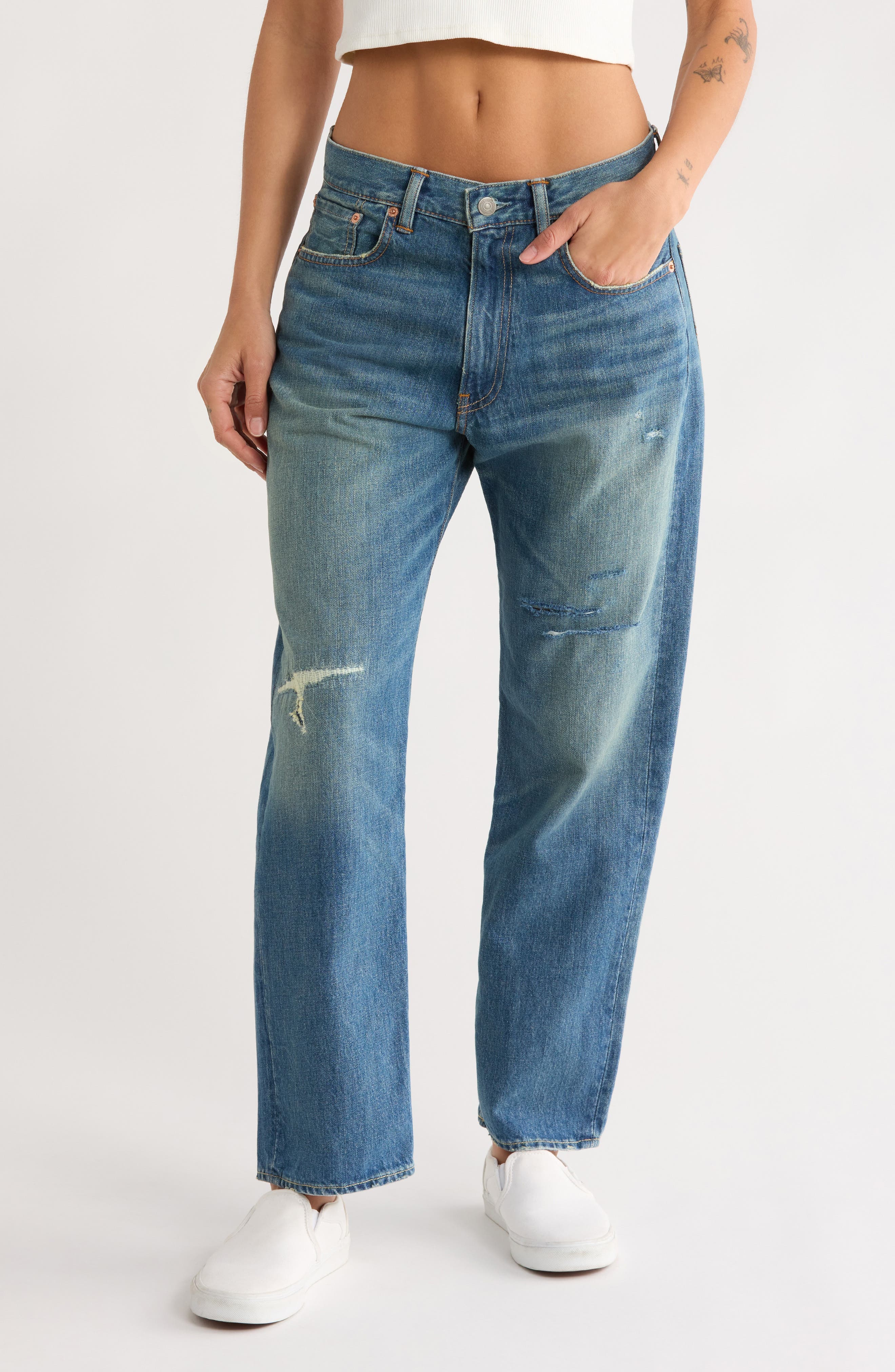 Lucy Straight Leg Boyfriend Jeans - image 1