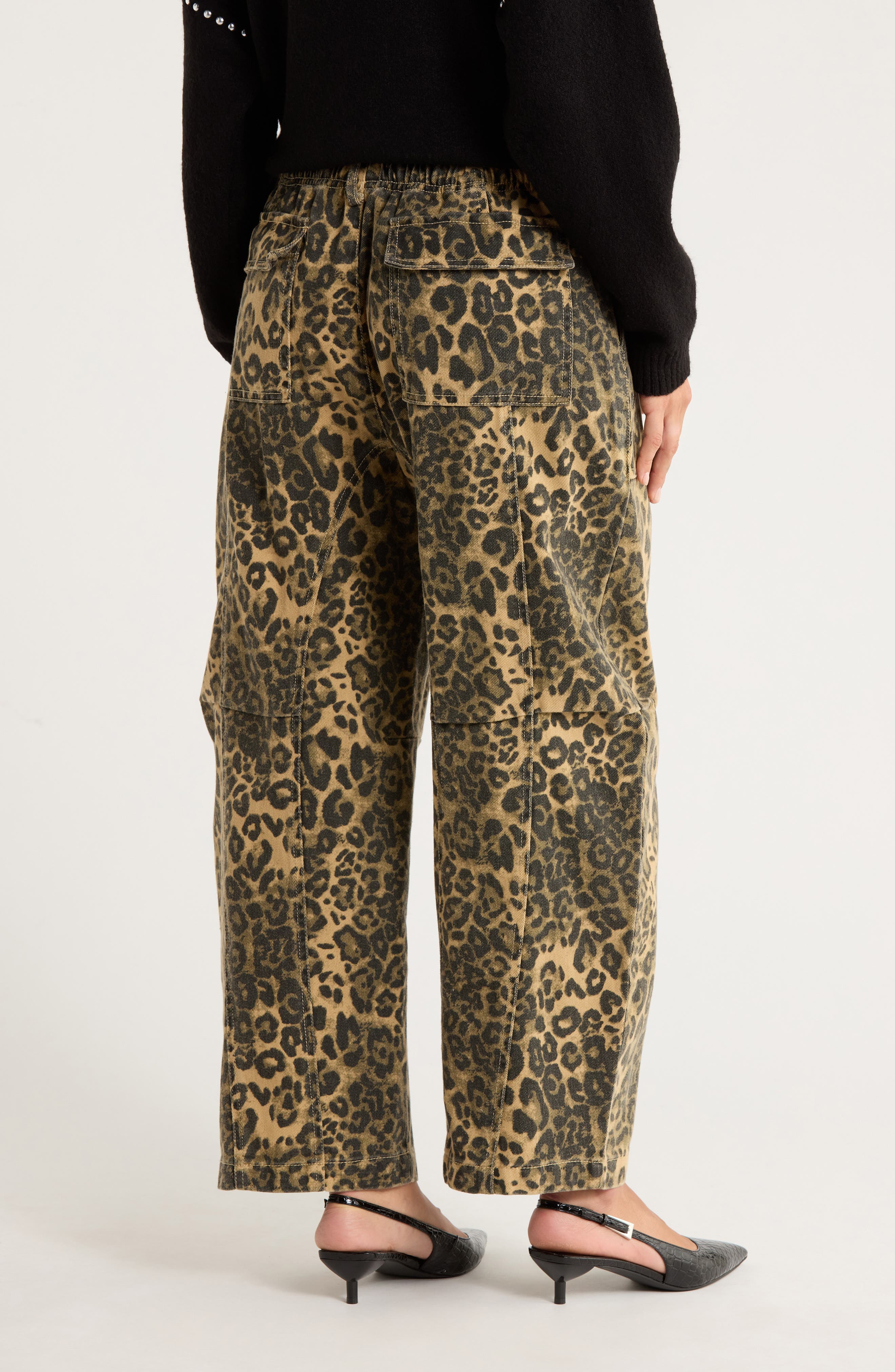 Cheetah Drawstring Pants - image 2