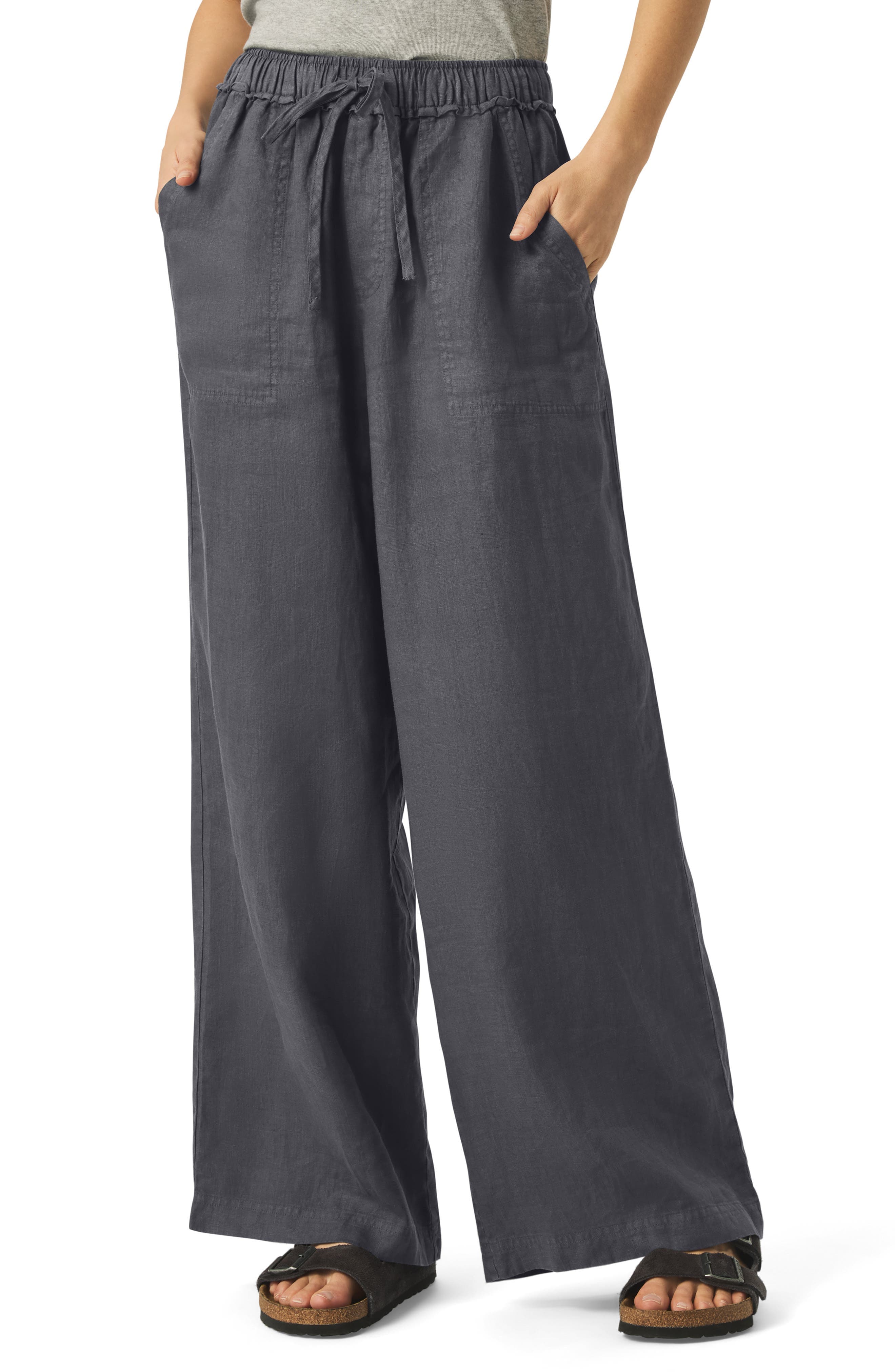 Stella Linen Drawstring Pants - image 1