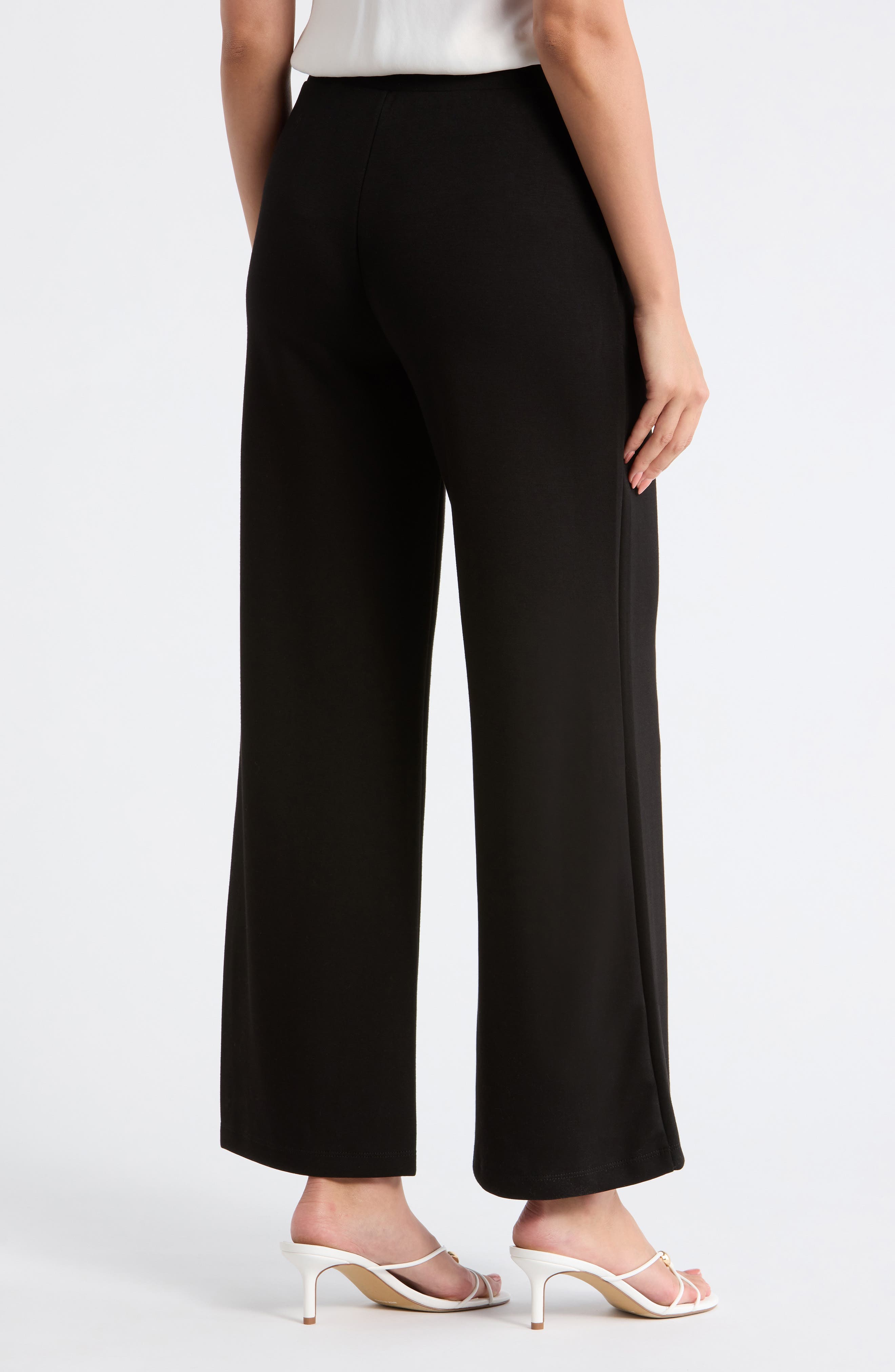 Scuba Knit Crop Wide Leg Pants - image 2