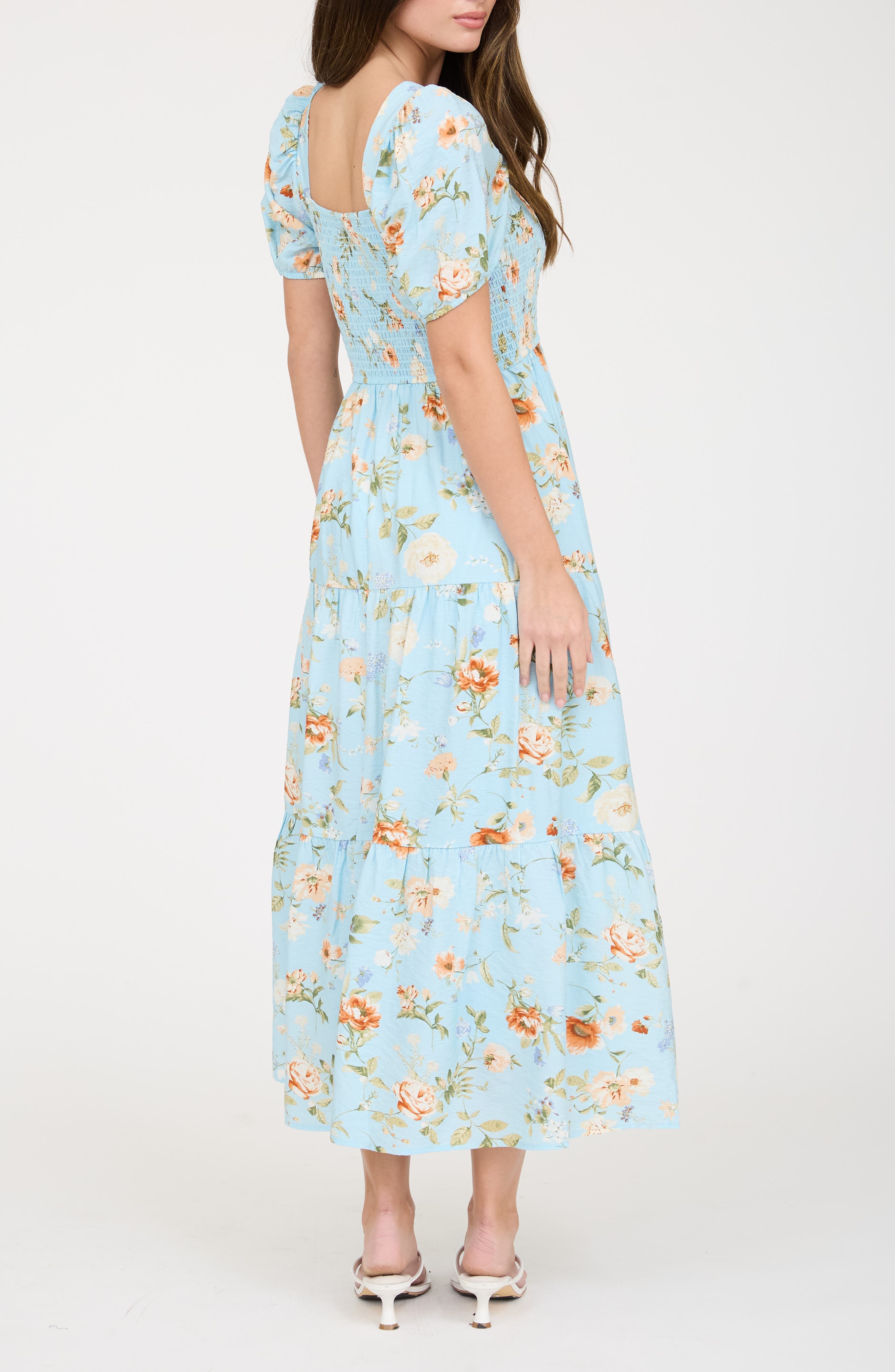 Smocked Midi Dress - image 2
