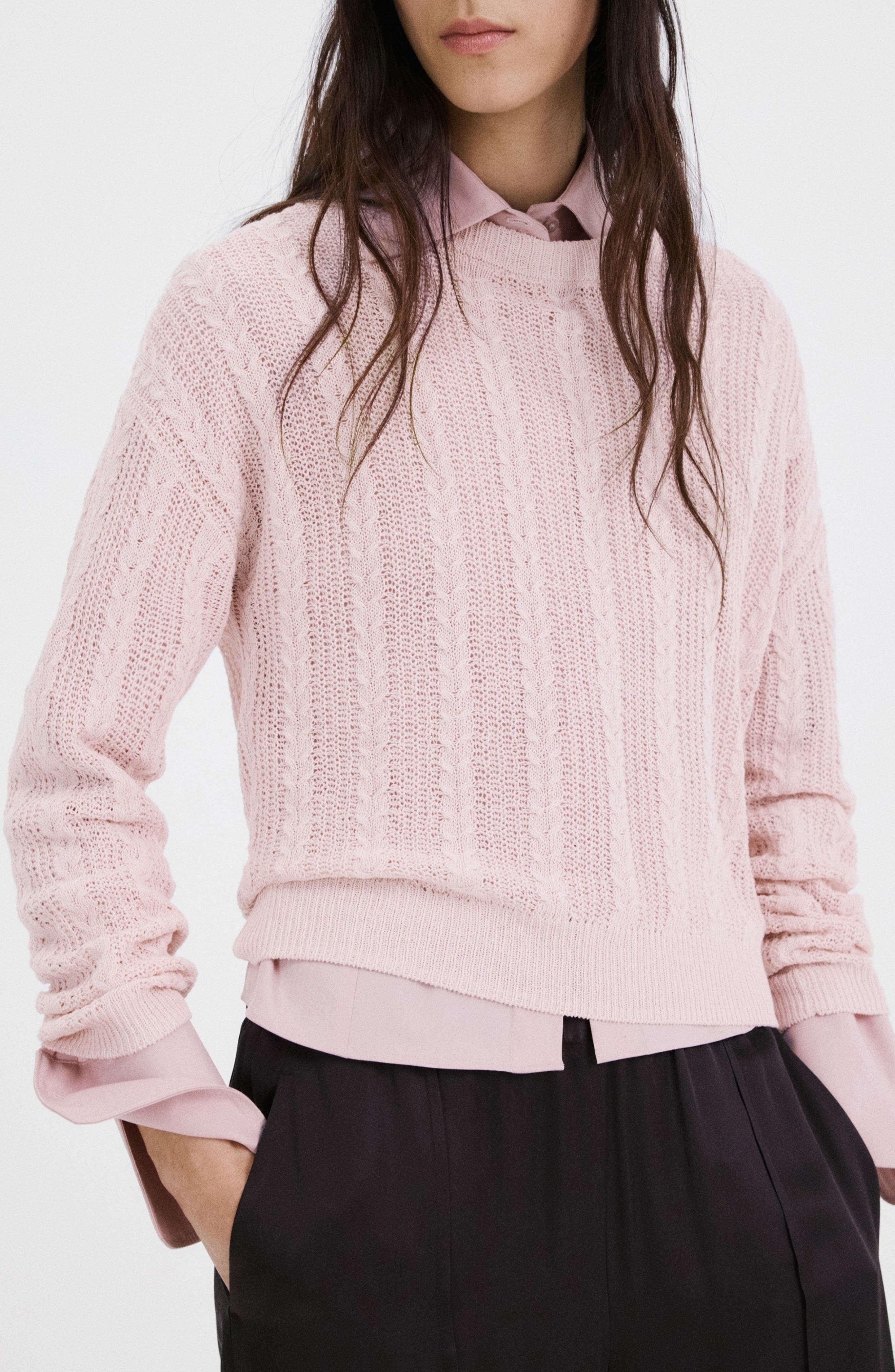 Lace Pattern Sweater - image 1
