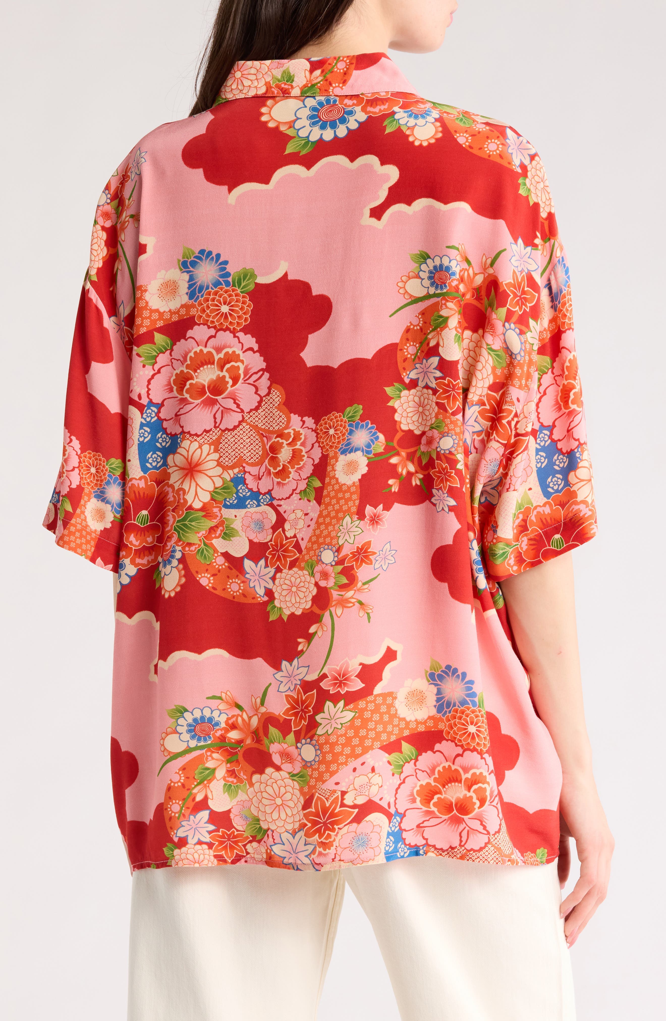 Floral Button-Up Shirt - image 2