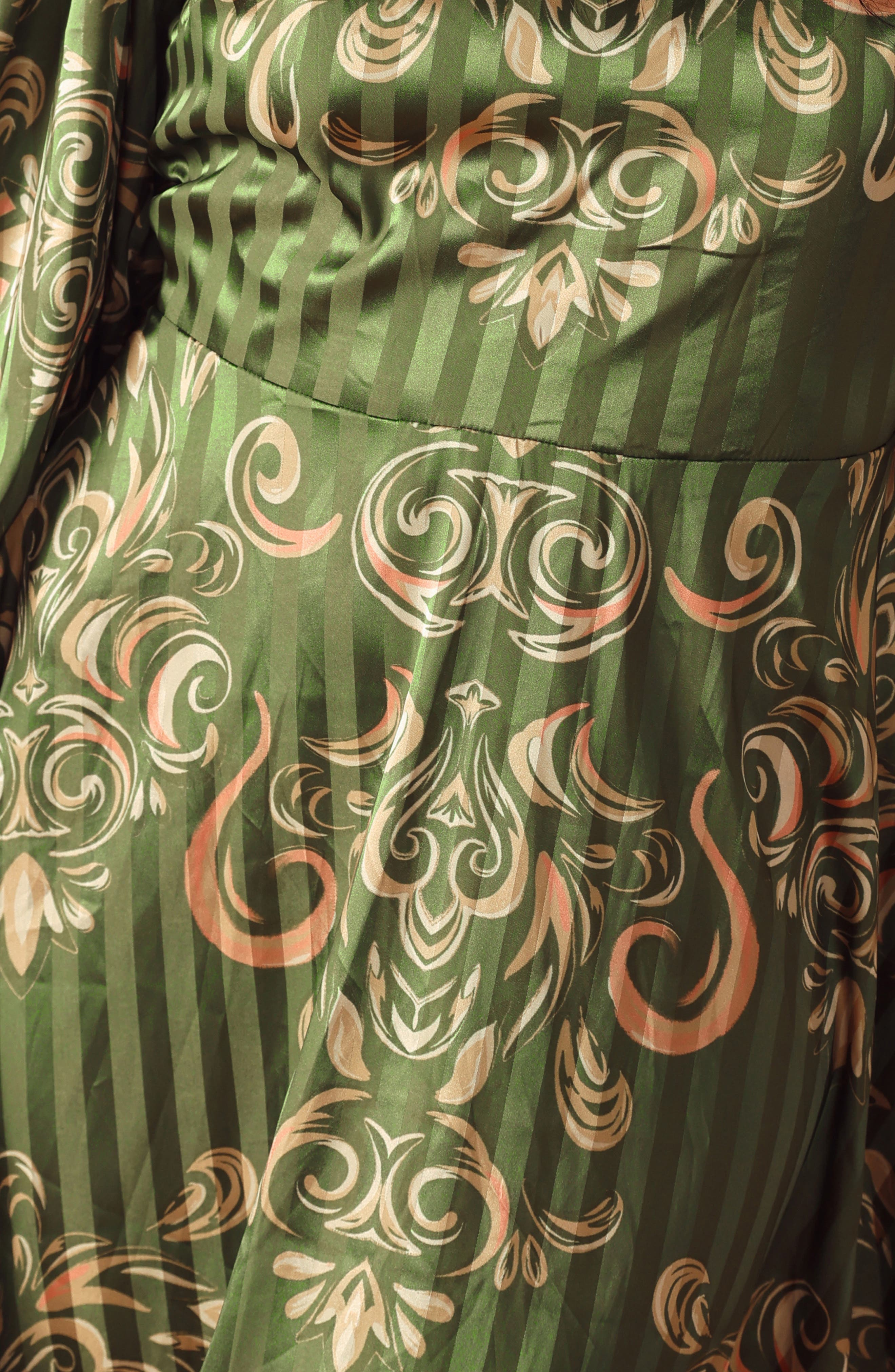 Long Sleeve Print Midi Dress - image 2