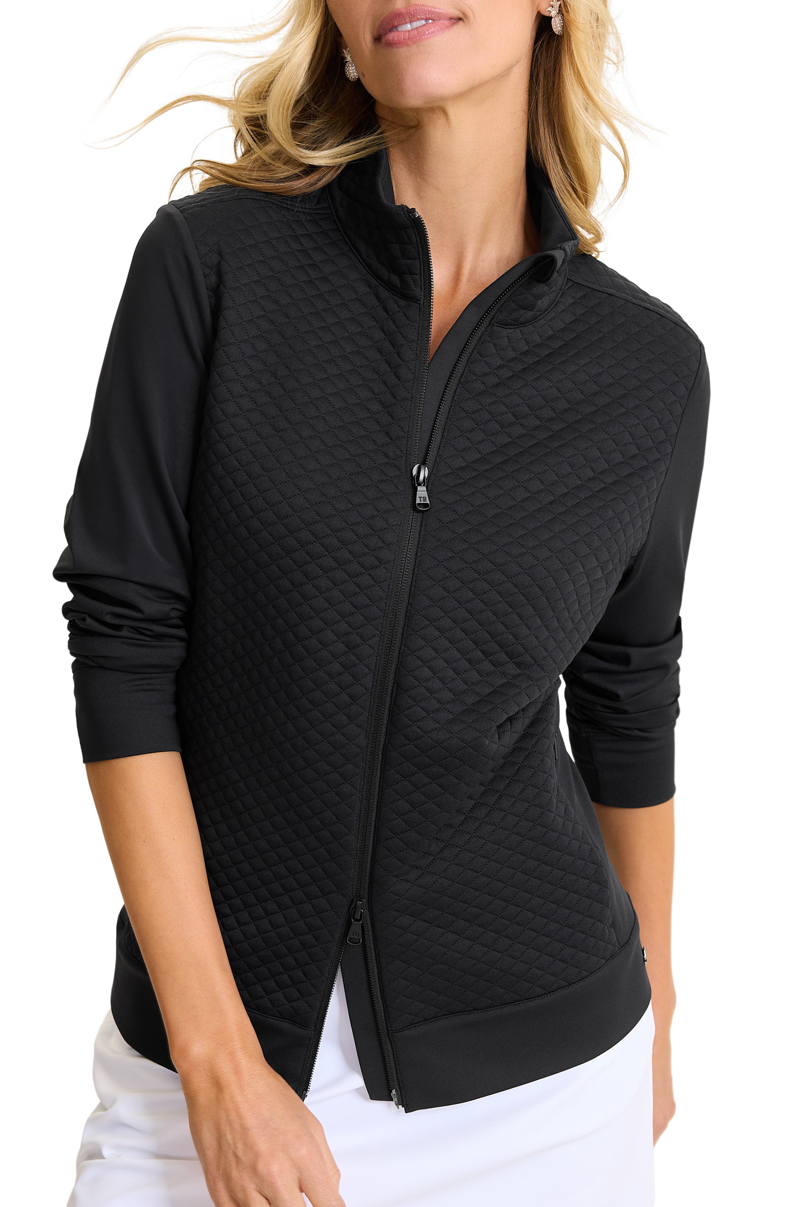 Aubrey Quilted Stretch Nylon Jacket - image 1