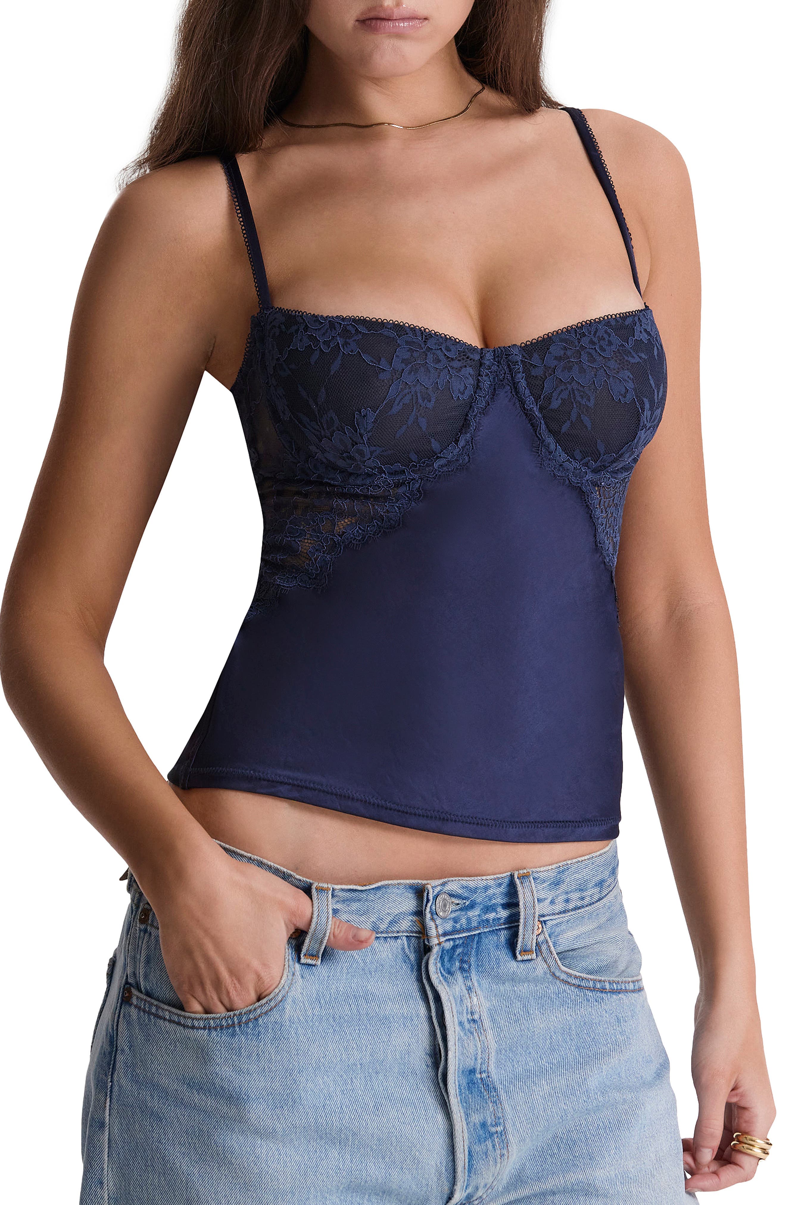 Cecilie Lace Corset Camisole - image 1