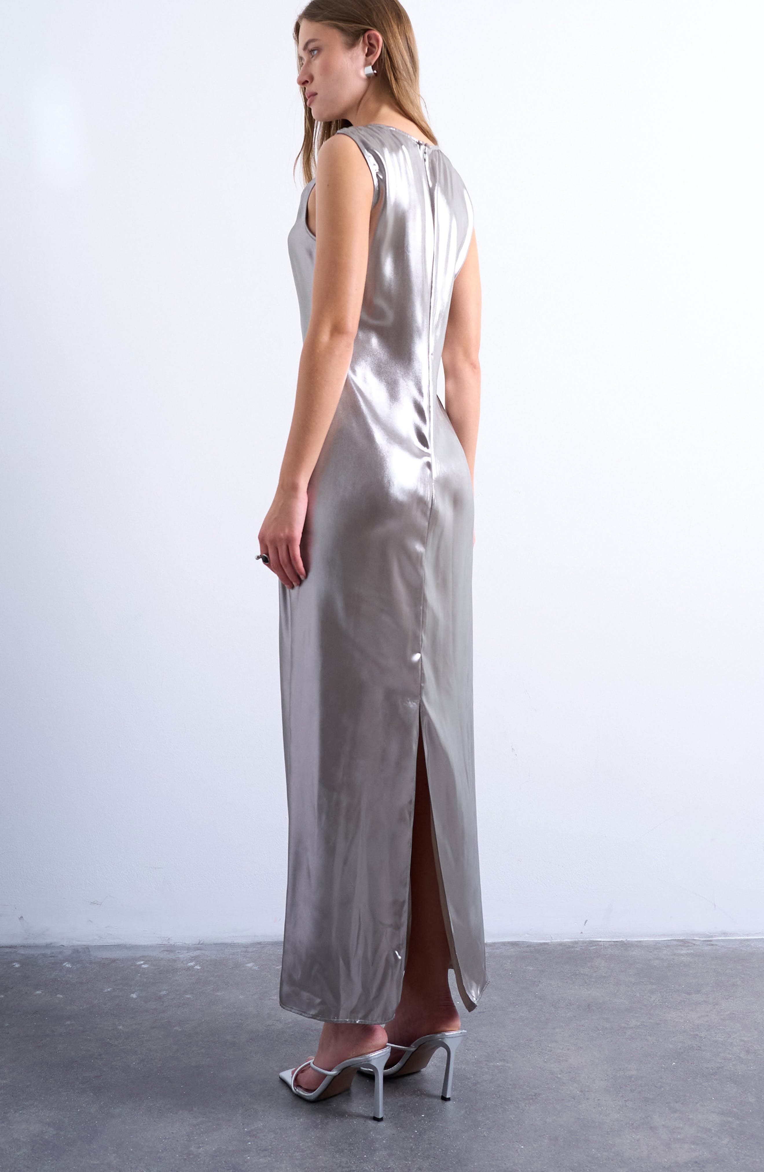 Metallic Hardware Maxi Dress - image 2