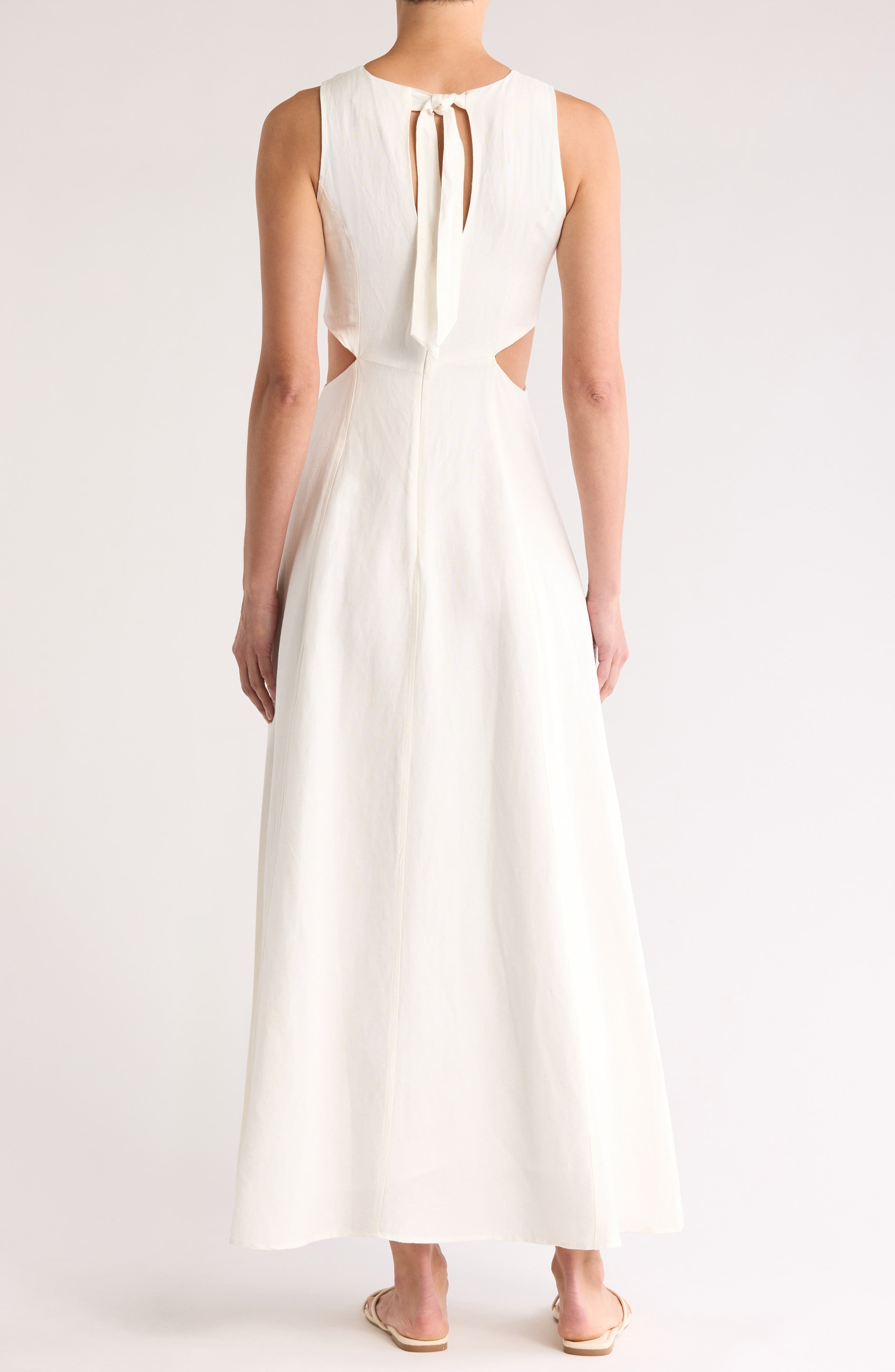 Bessie Linen Blend Cover-Up Maxi Dress - image 2