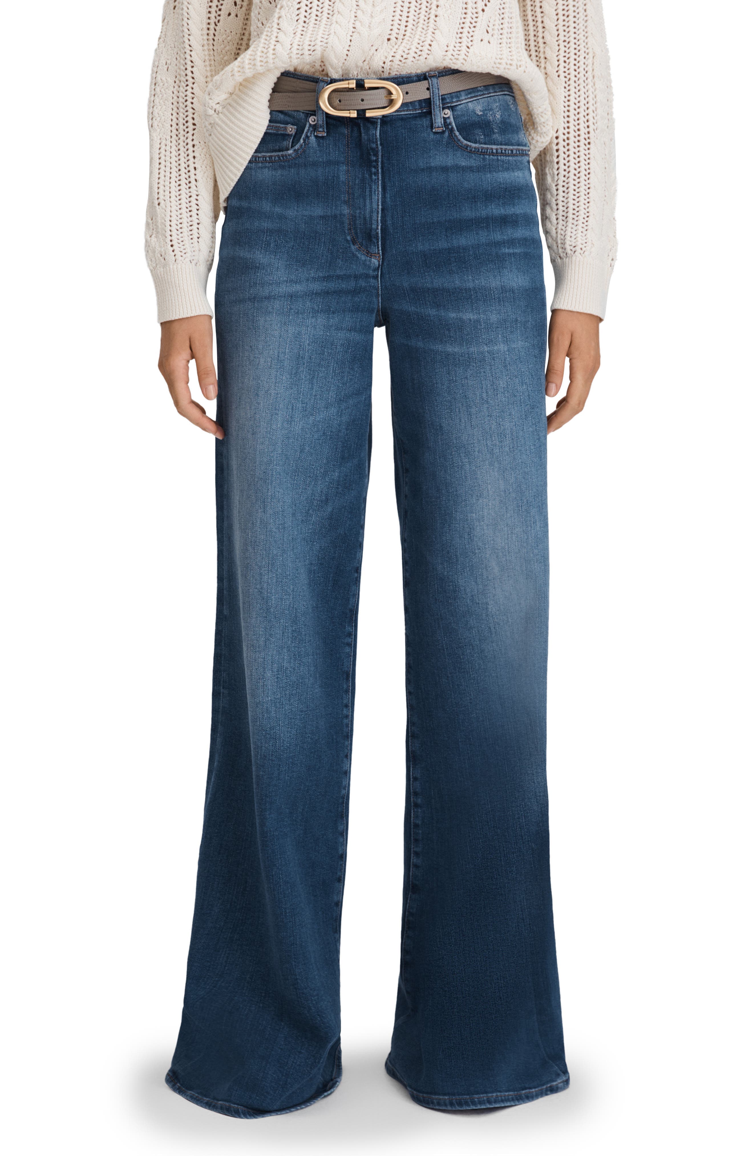 Ameria High Waist Stretch Wide Leg Jeans - image 1