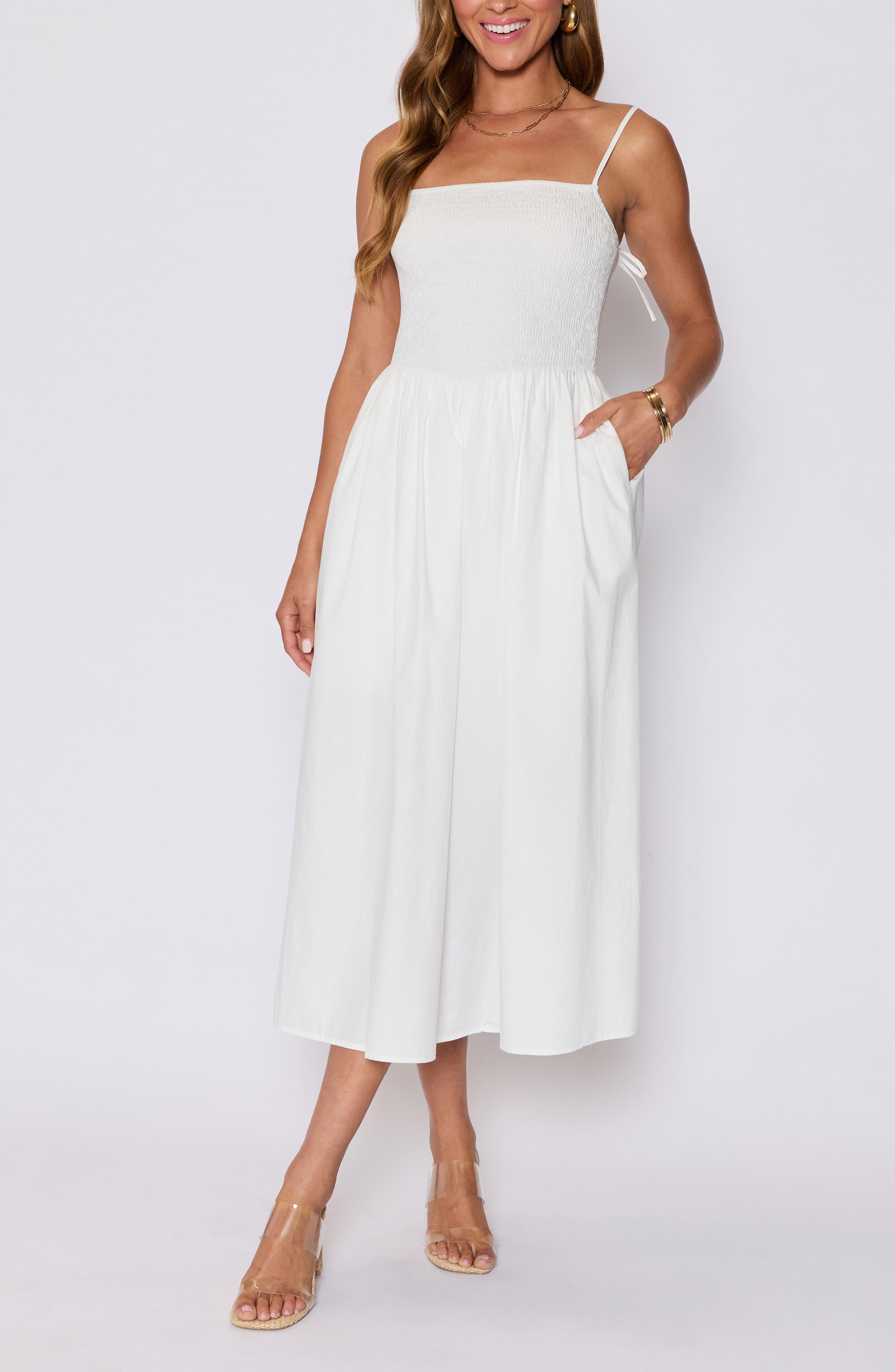 Essential Smocked Cotton Sundress - image 1