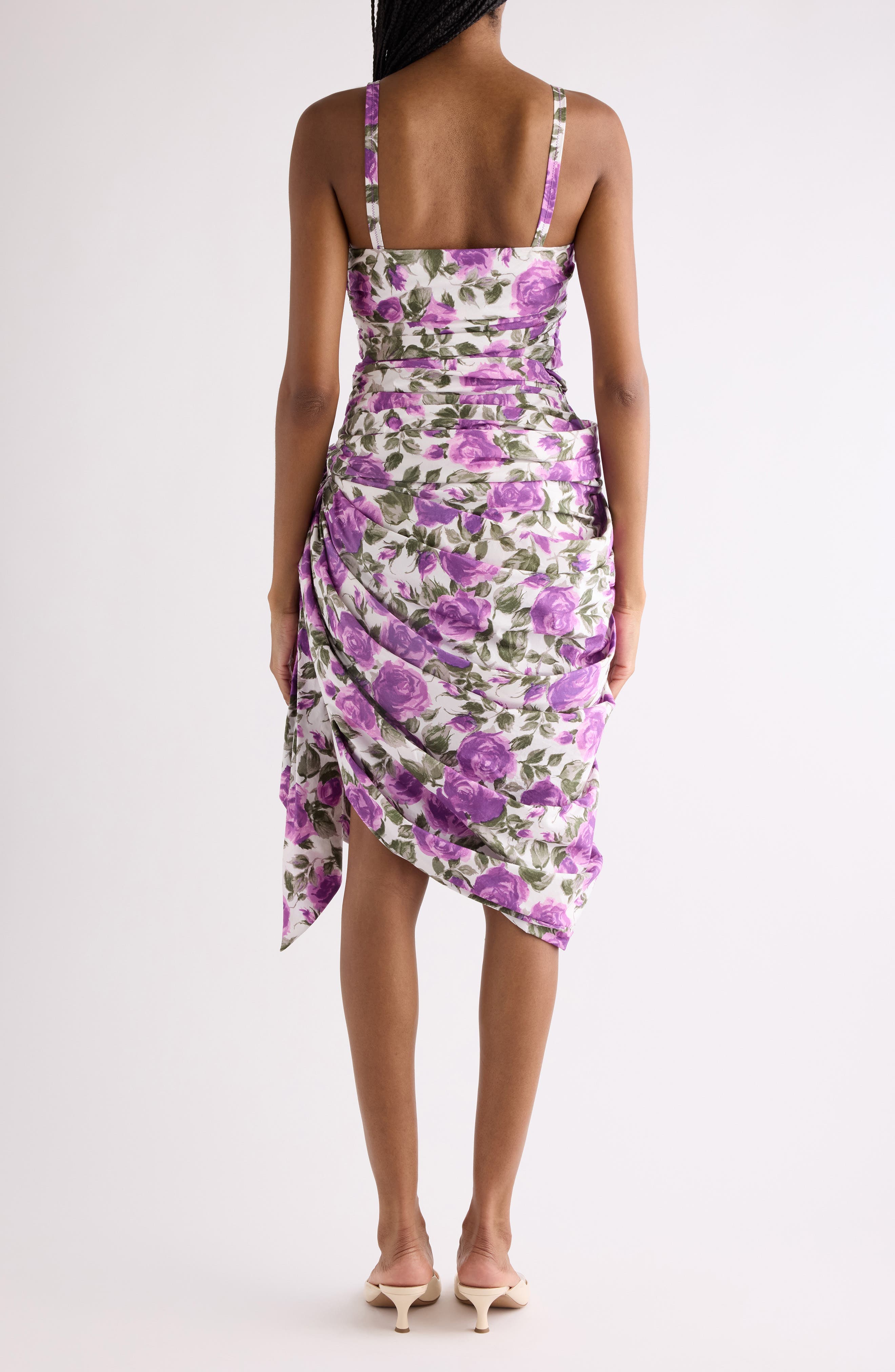 Roses Print Organic Cotton Poplin Dress - image 2