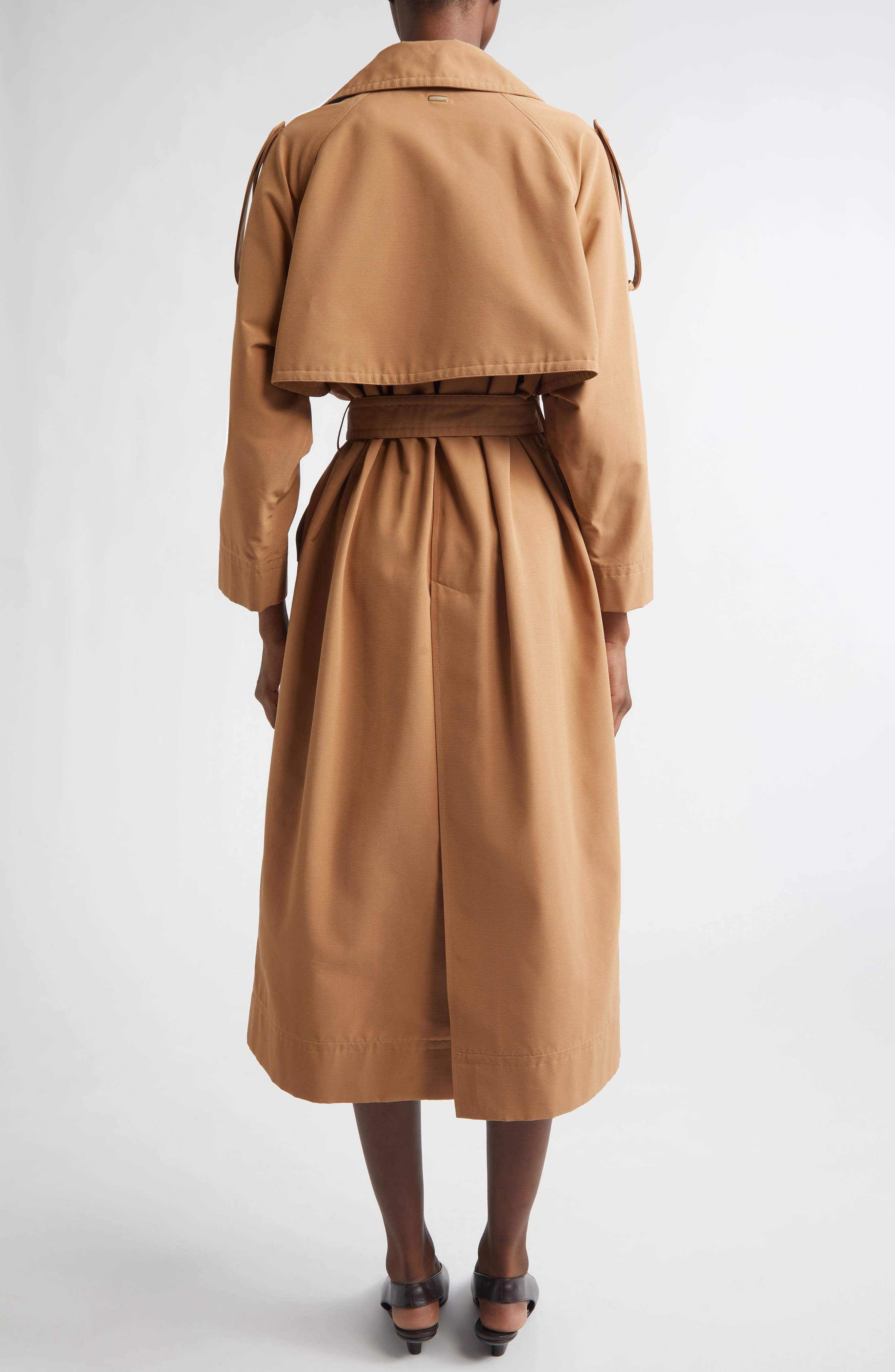 Belted Gabardine Trench Coat - image 2