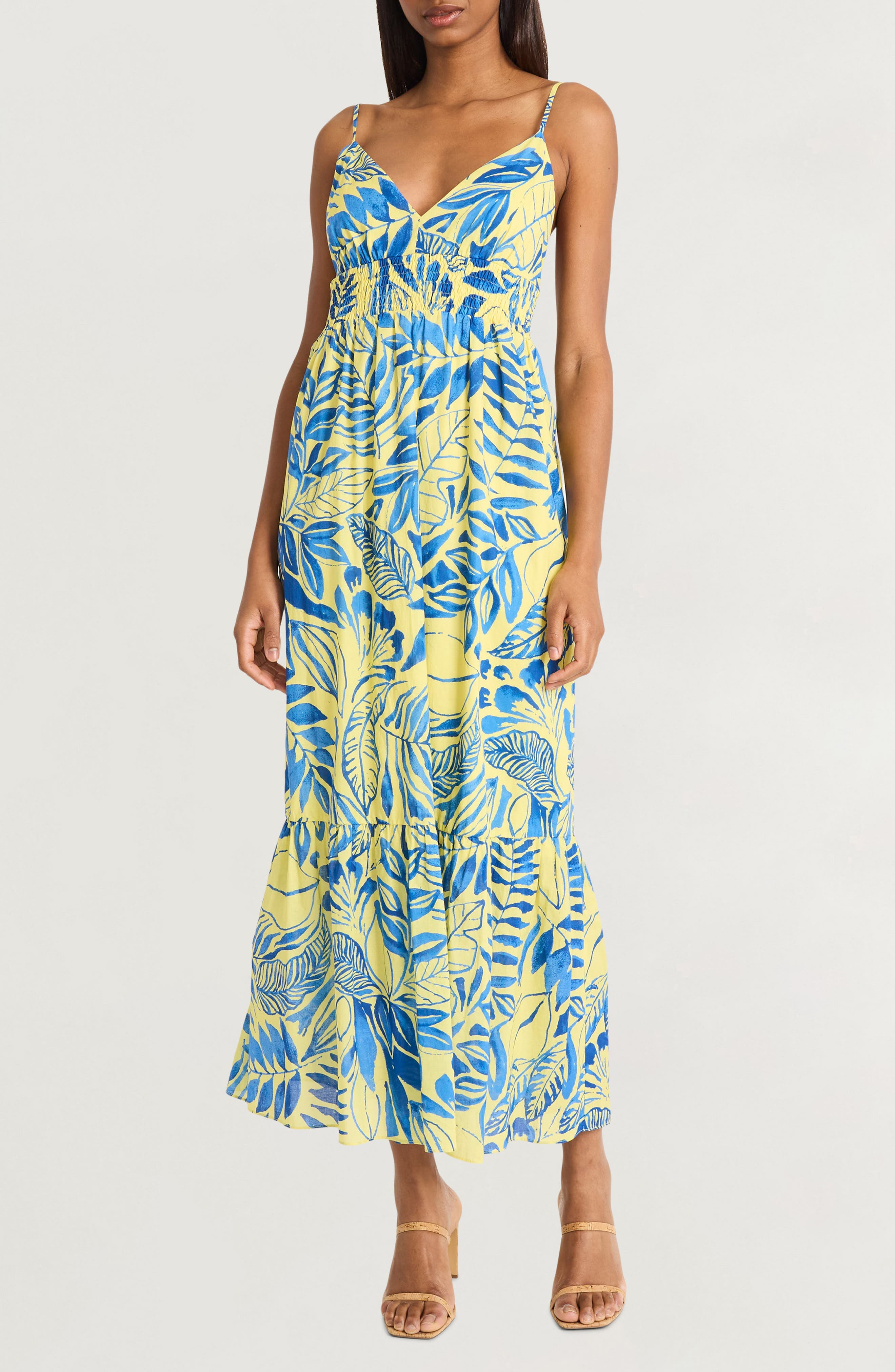 Tiered Cotton Sundress - image 1