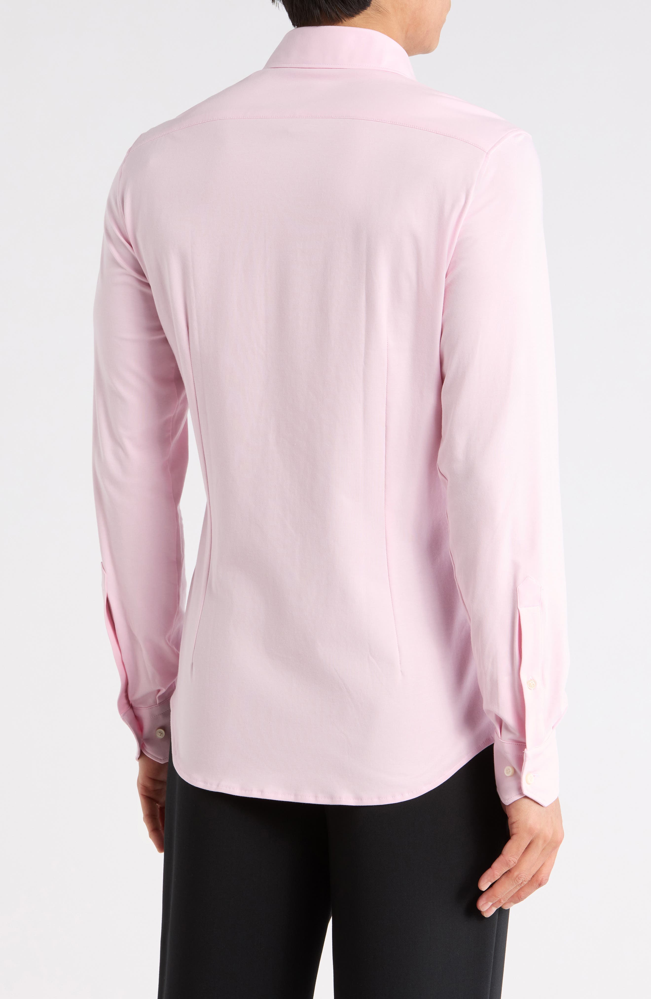 4Flex Stretch Modern Fit Knit Dress Shirt - image 2