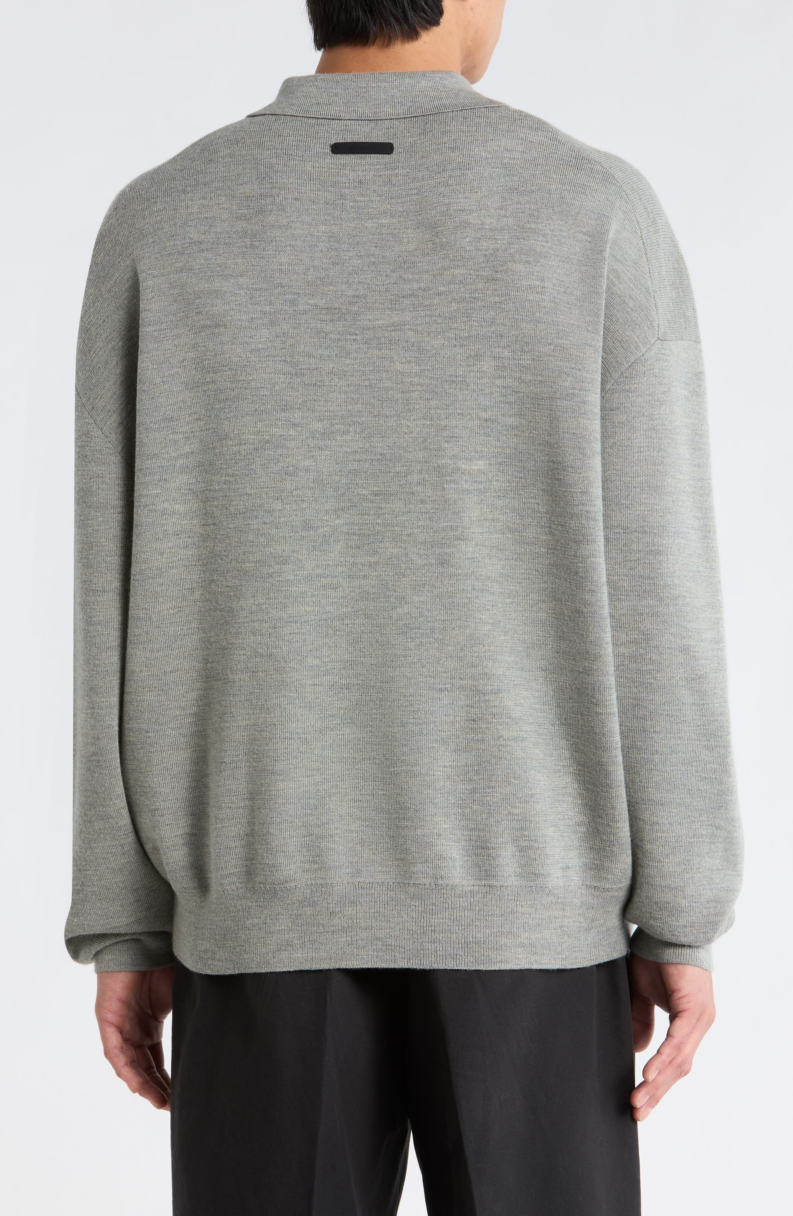 Signature '90s Merino Wool Polo Sweater - image 2