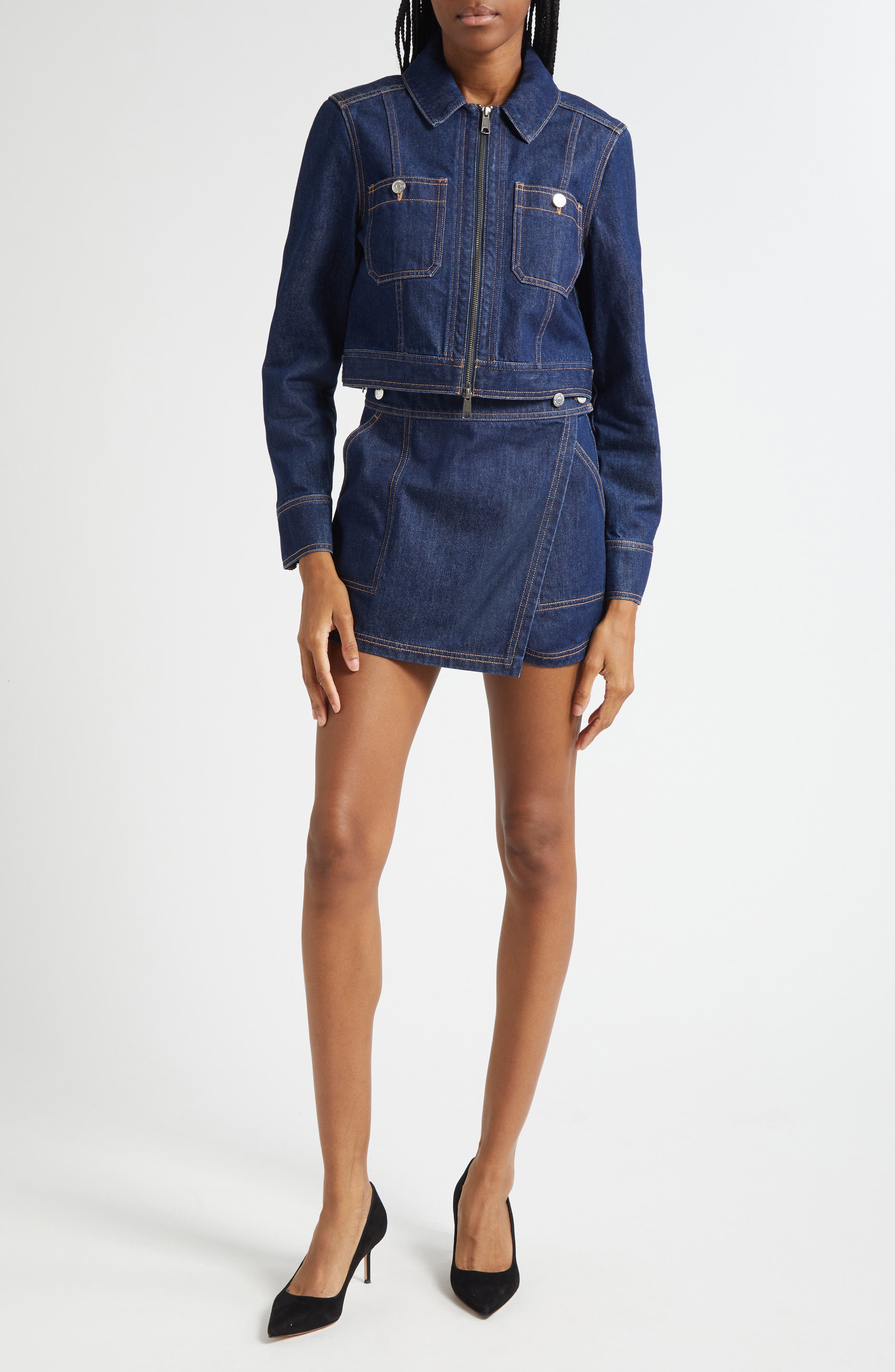 Patty Crop Denim Jacket - image 1