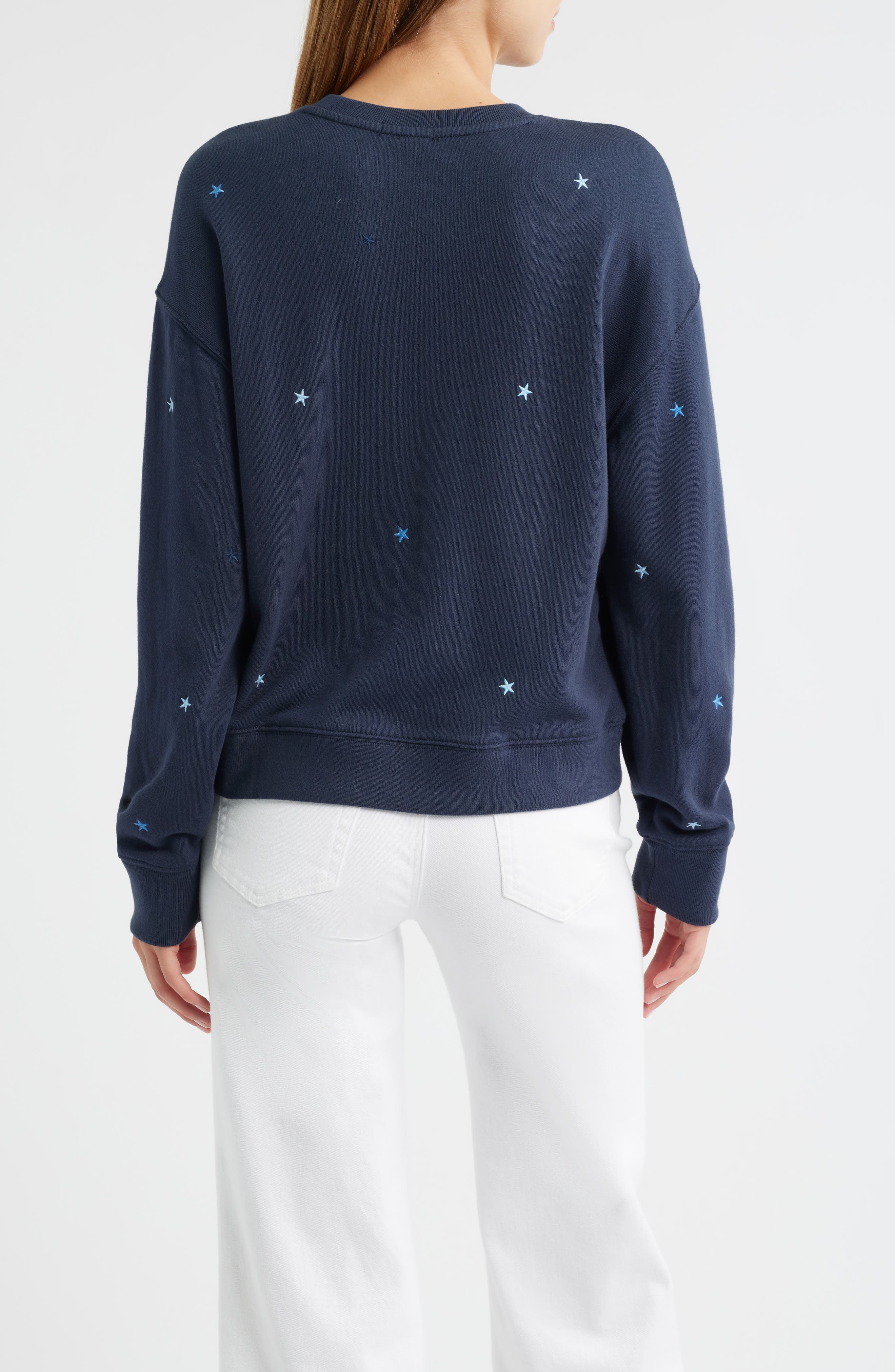 Ramona Star Embroidered Crewneck Sweatshirt - image 2