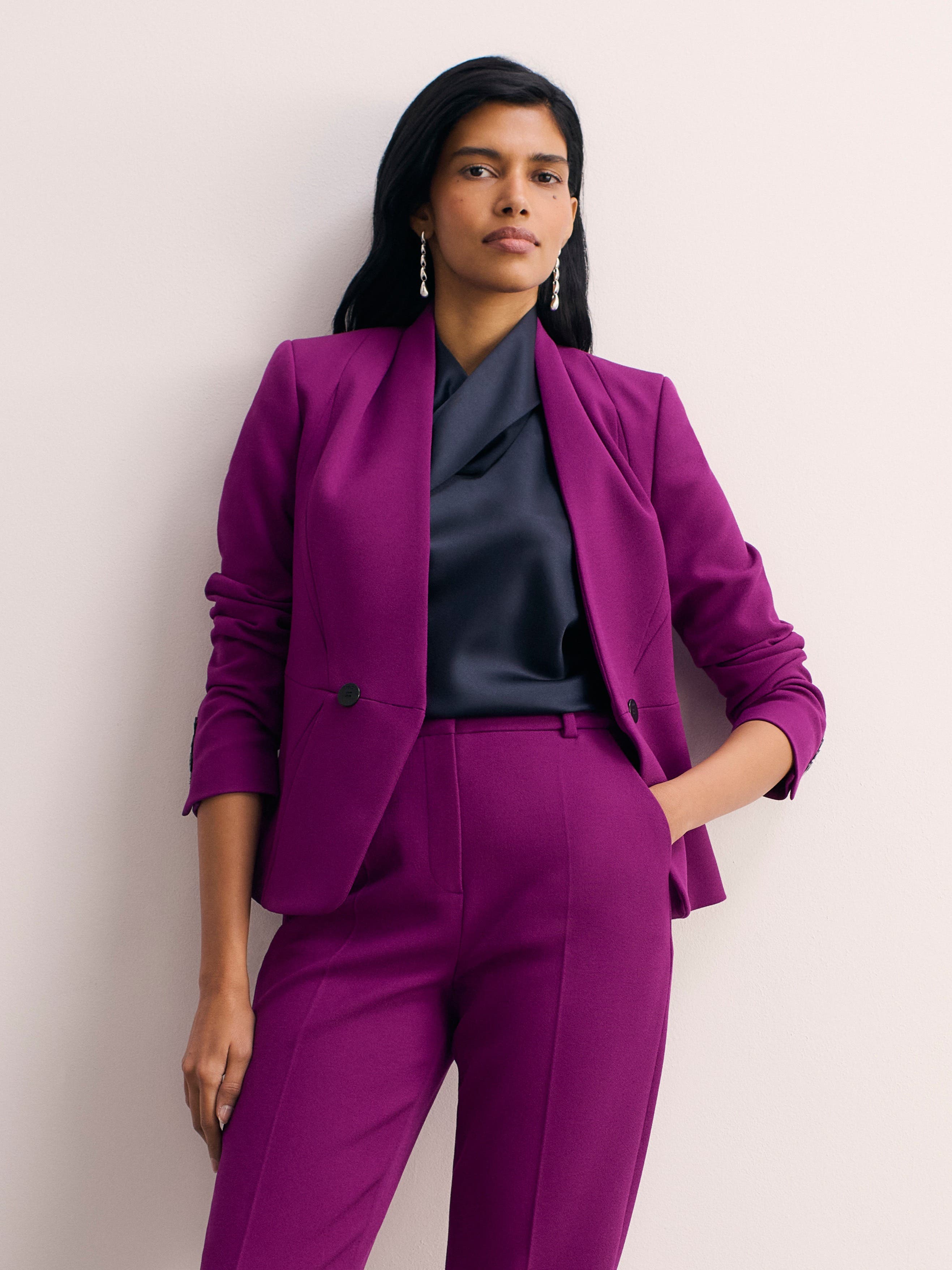 Arno Sculpt Stretch Crepe Blazer - image 1