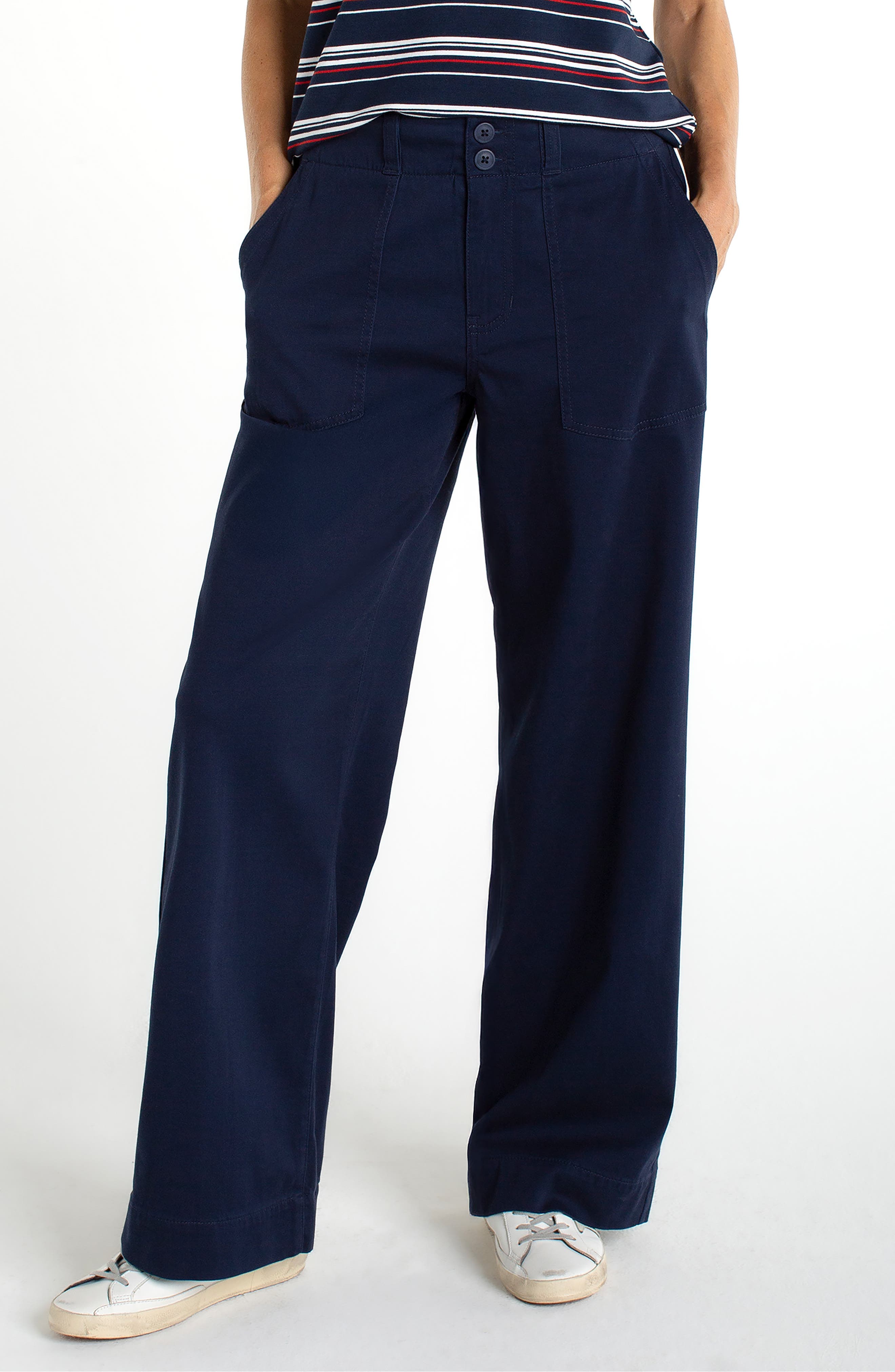 Utility Patch Pocket Wide Leg Pants - image 1