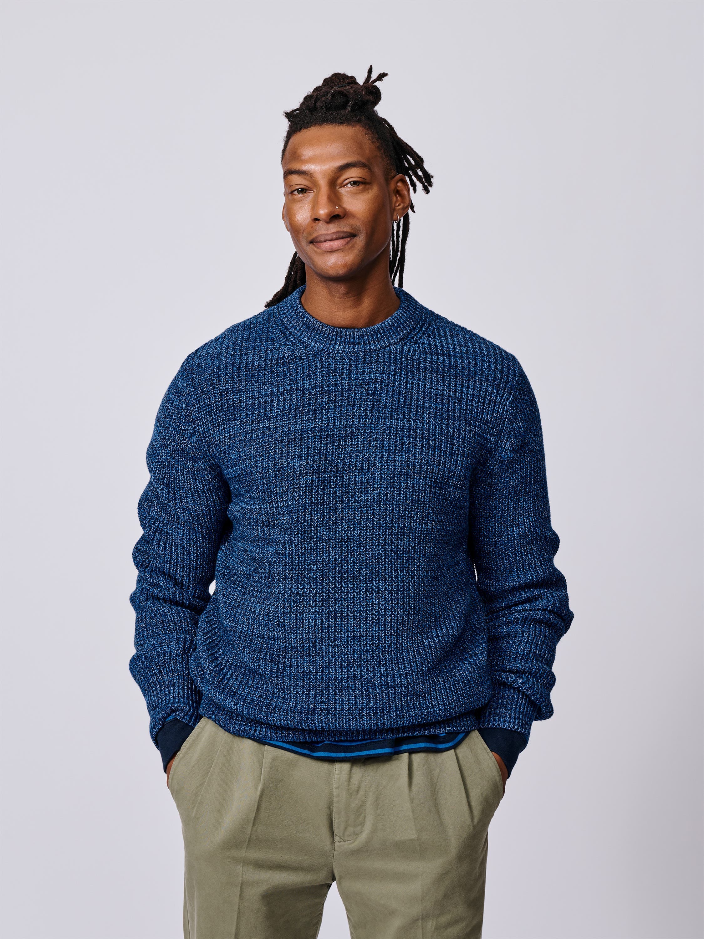 Martin Ribbed Crew Neck Sweater - image 1