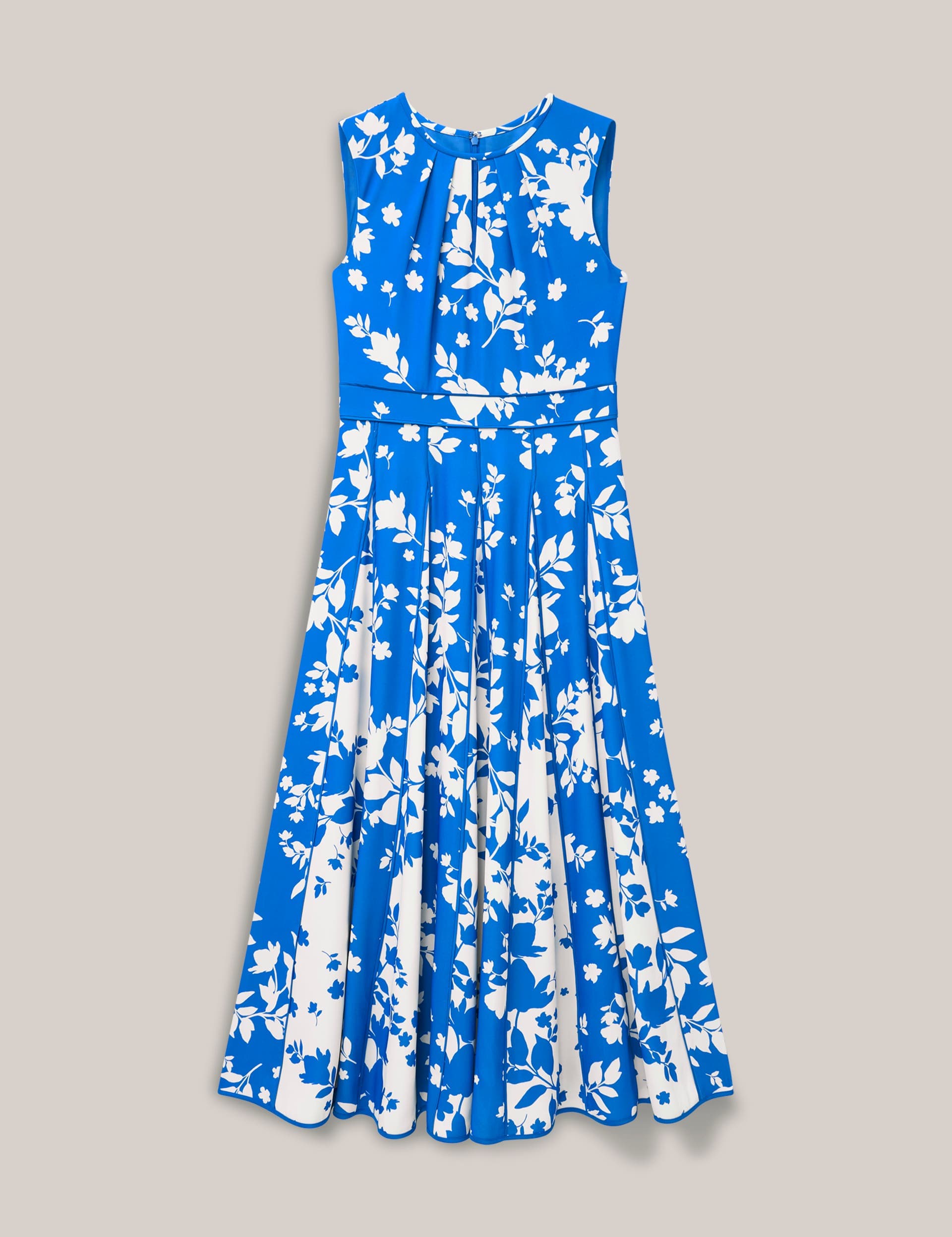Angelica Pleated Fit-Flare Midi Dress - image 4