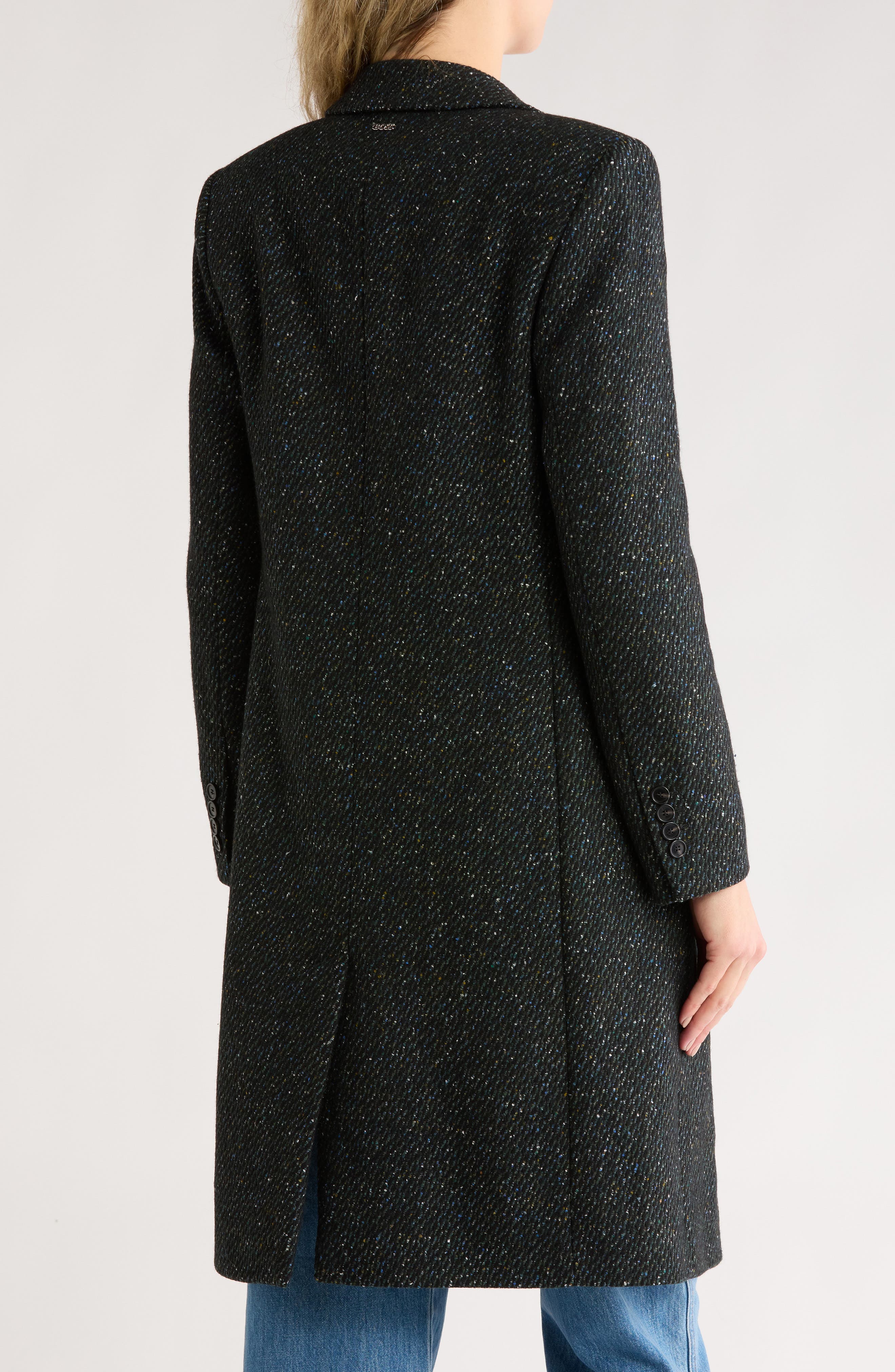 Catara Longline Tweed Coat - image 2