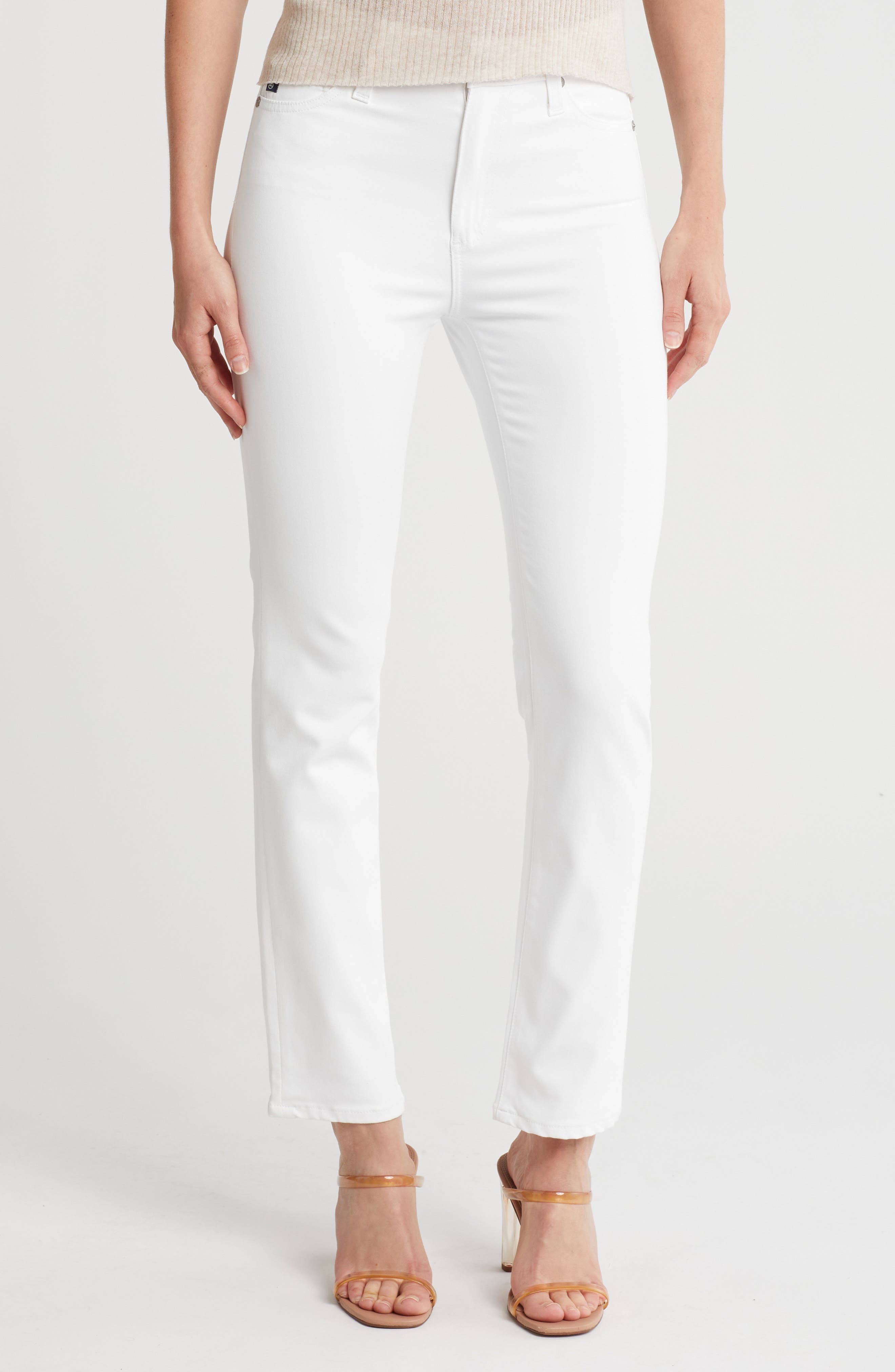 Mari High Waist Slim Straight Leg Jeans - image 1