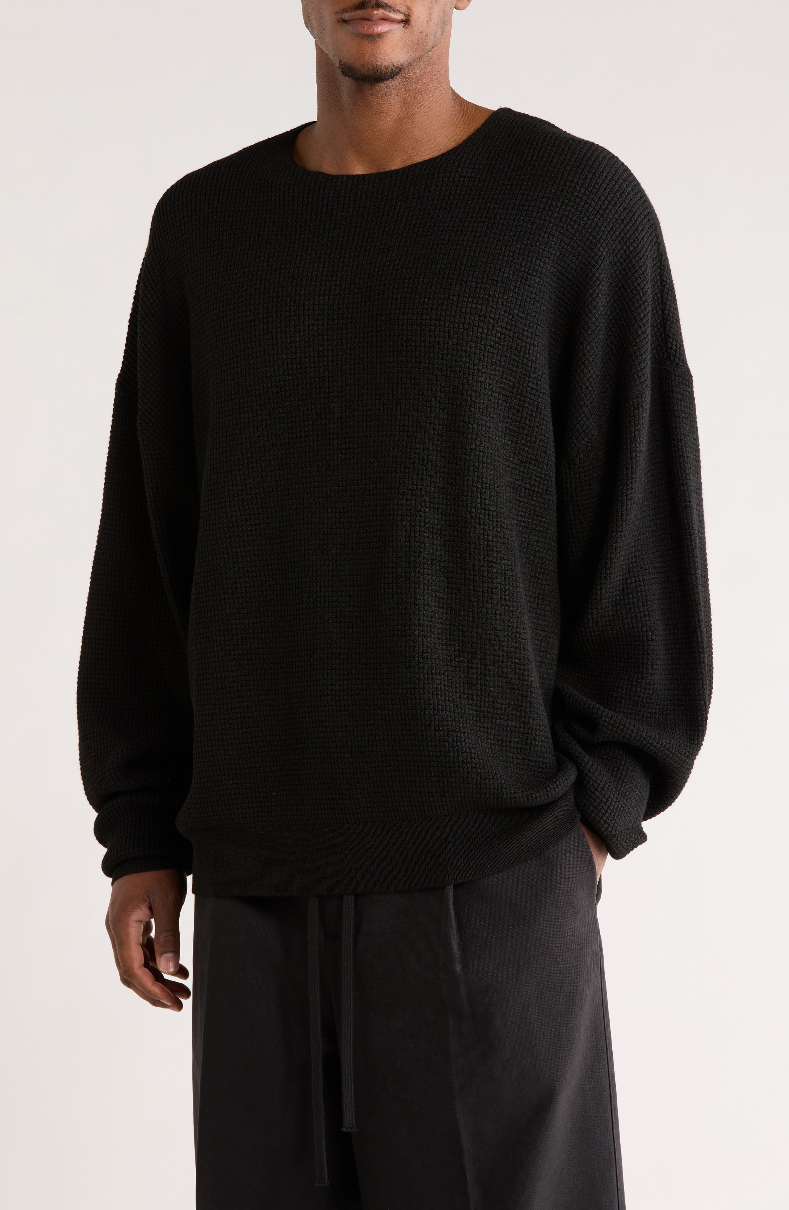 Signature Waffle '90s Crewneck Sweatshirt - image 1