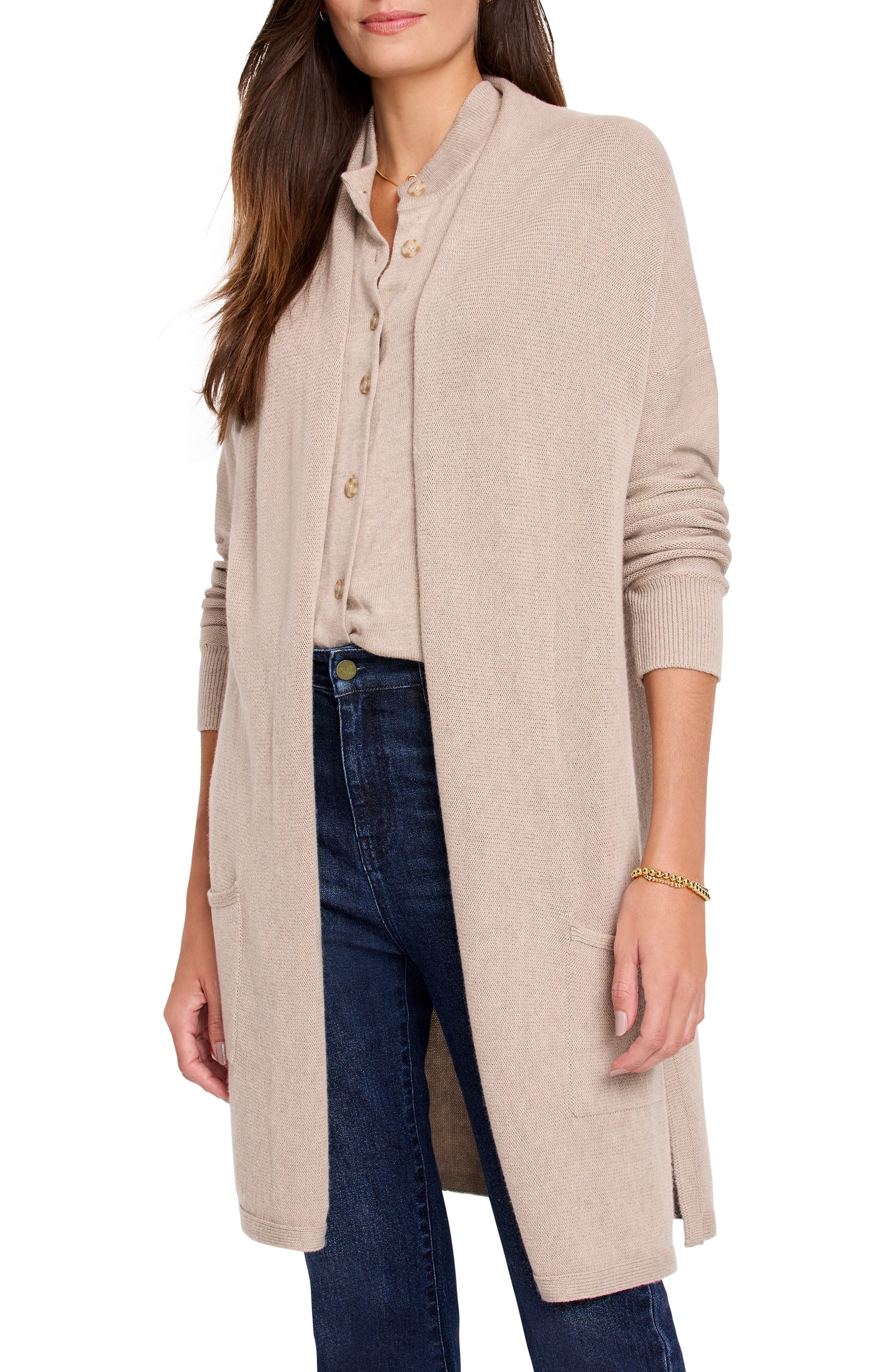 Everyday Long Open Front Cardigan - image 1