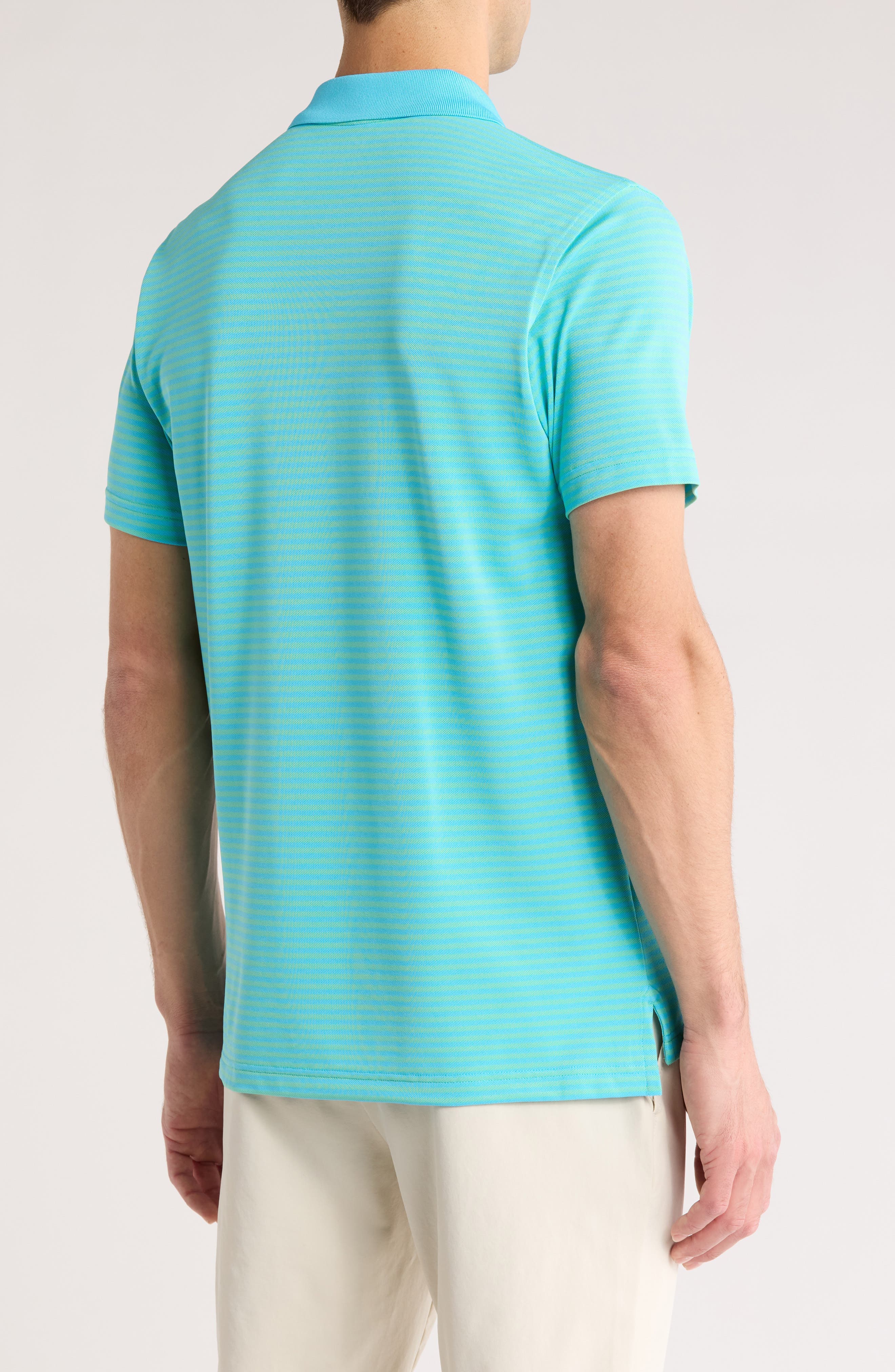 Feeder Stripe Performance Knit Polo - image 2